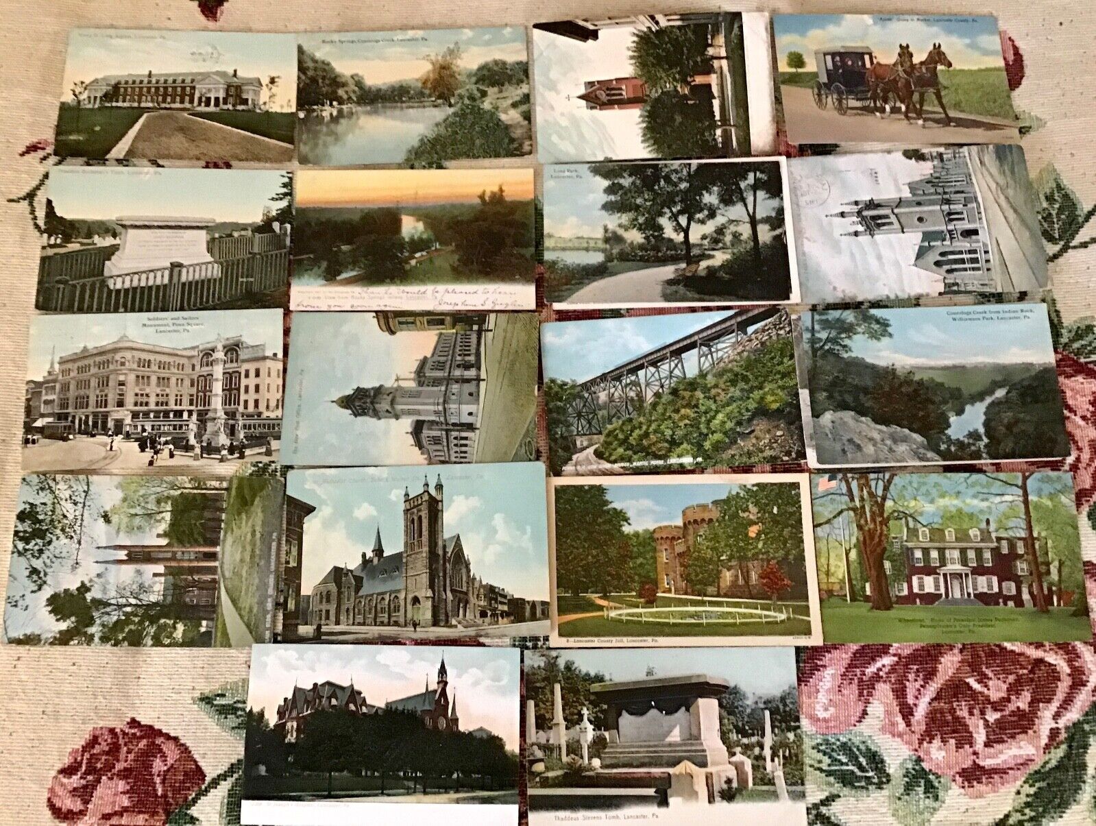 18 + Vintage Lancaster Pa Postcards  Parks Schools Buildings  More OLD