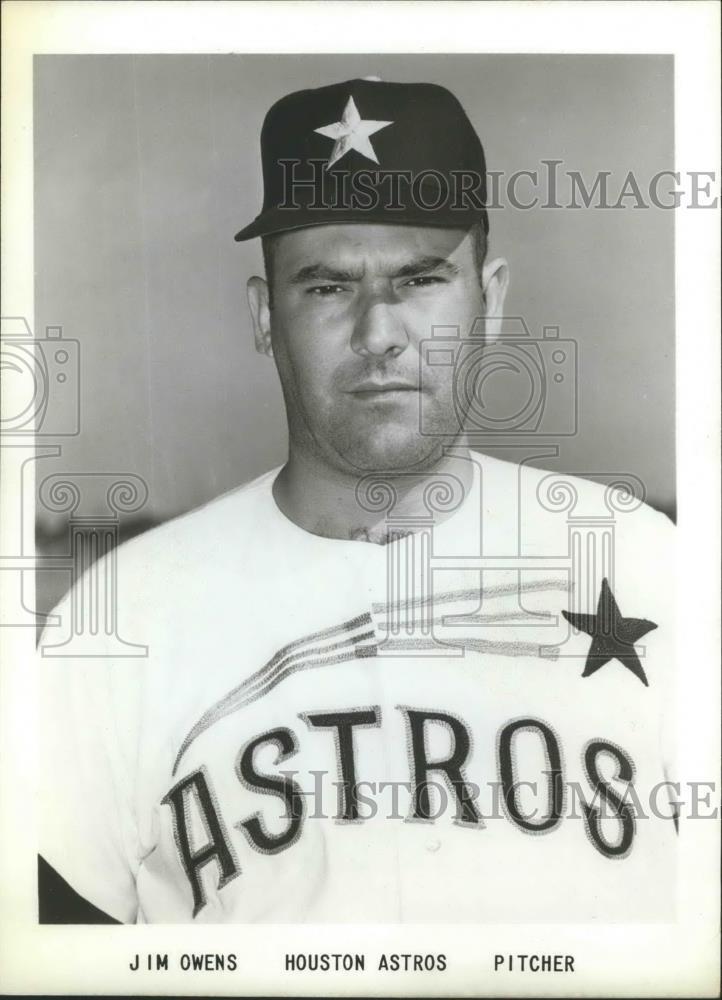 Press Photo Jim Owens Houston Astros Pitcher - sbs00629