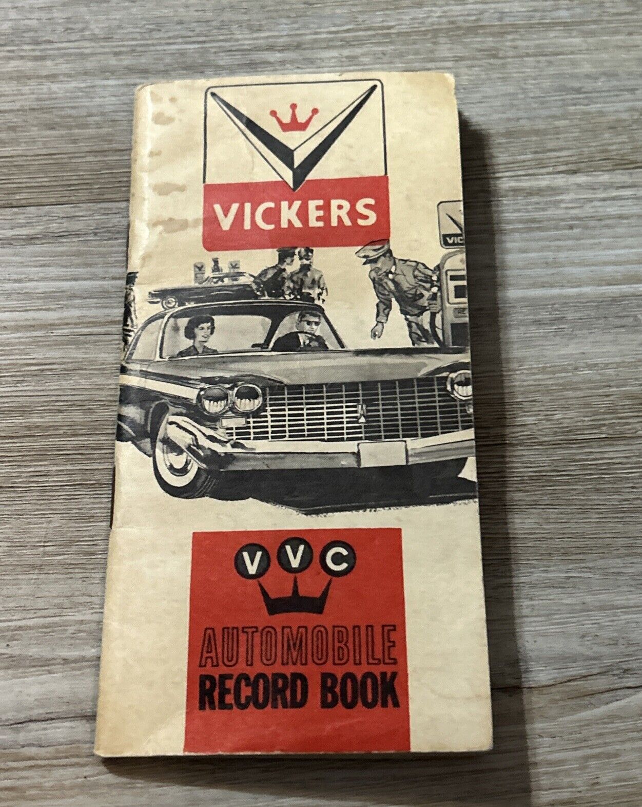 Vintage Vickers Automobile Record Book 1961 No Writing
