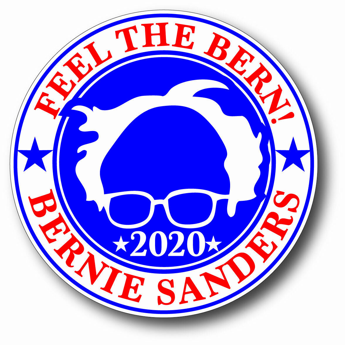 FEEL THE BERN BERNIE SANDERS FOR PRESIDENT 2020 CAMPAIGN STICKER DEMOCRAT