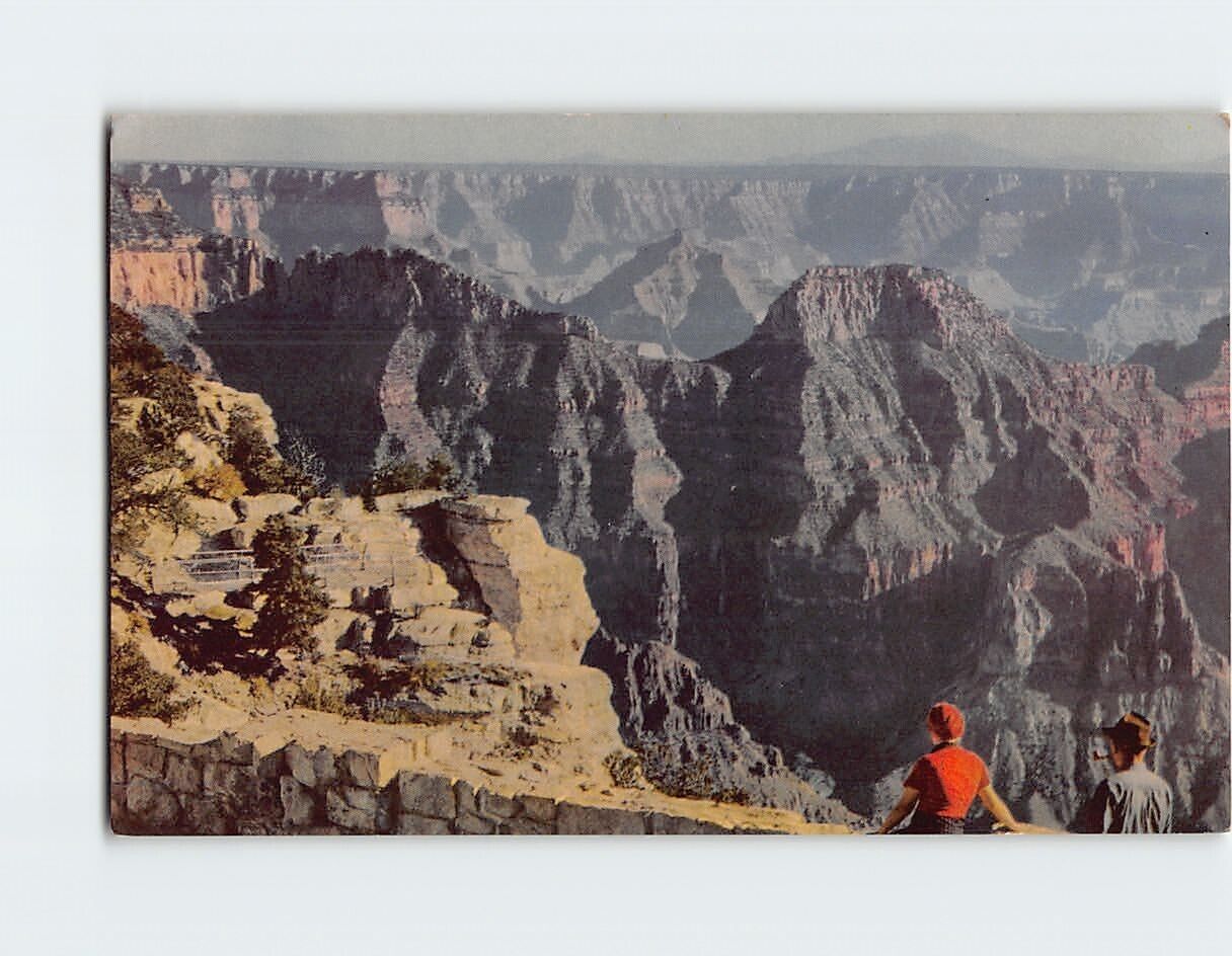 Postcard Grand Canyon Arizona from North Rim USA