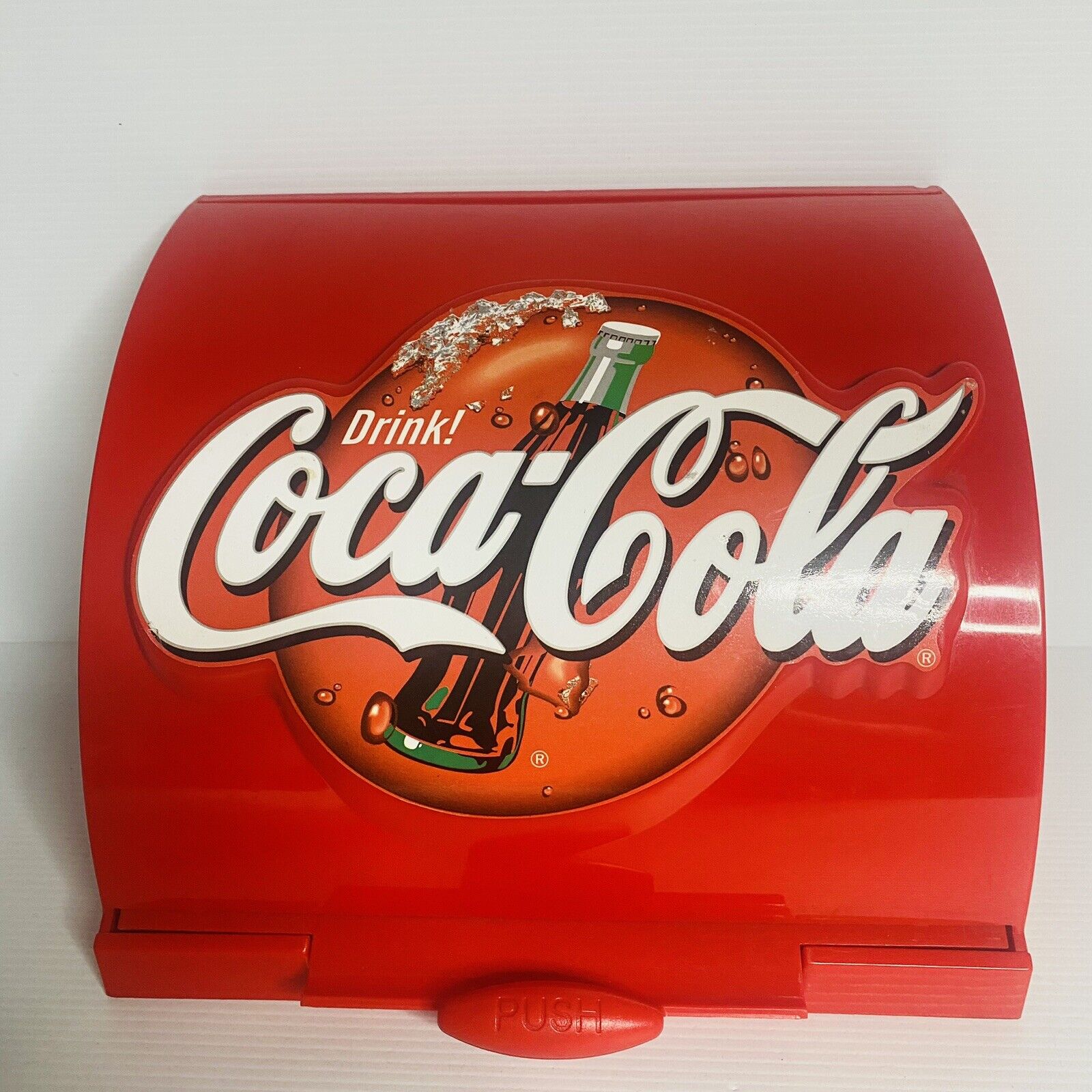 Coca Cola Straw Dispenser -GENUINE- 1990 Shop Straw Holder Coke Collectable VTG