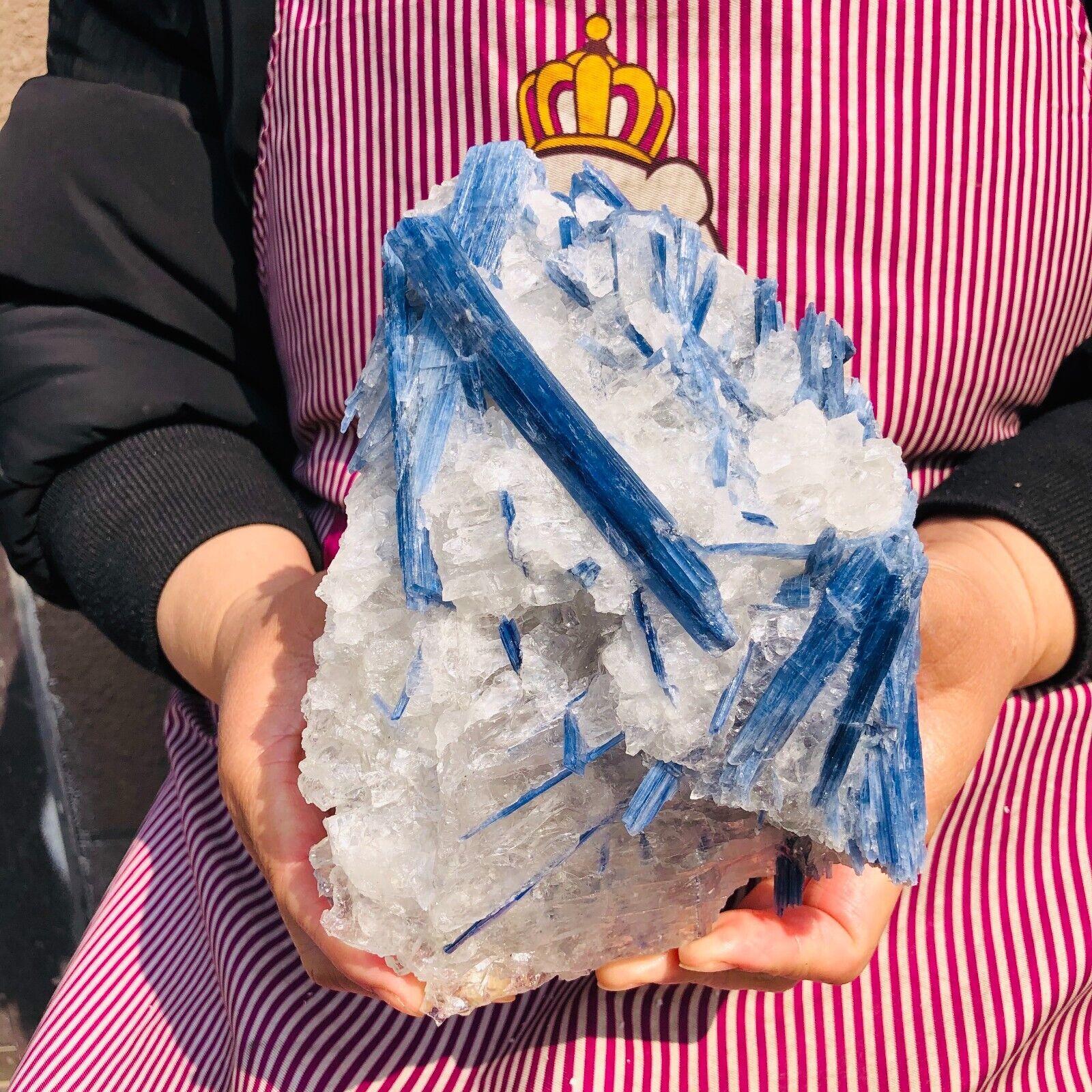 4.35LB Rare Natural Blue Kyanite Crystal Quartz Rough Mineral Specimen Healing