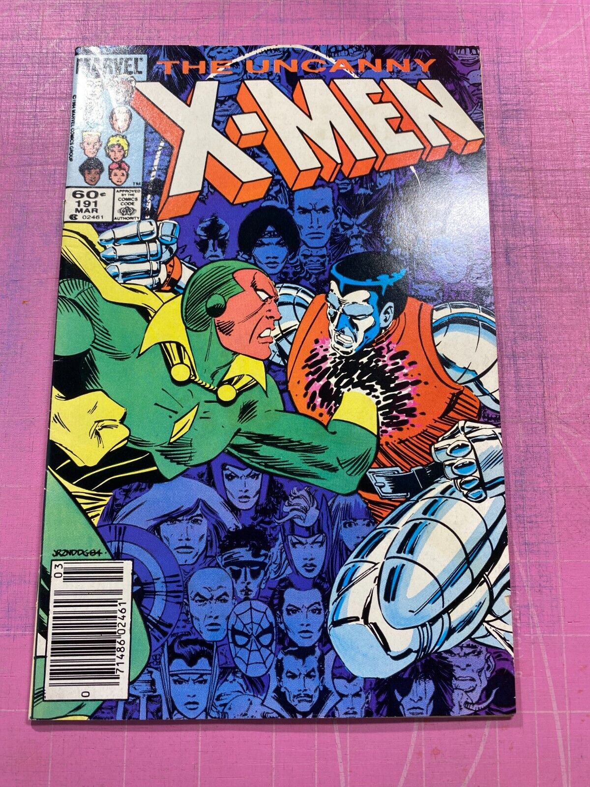 Uncanny X-Men # 191 (1985) KEY 1st Nimrod VF- VERY FINE 7.5 Colossus Vs Vision
