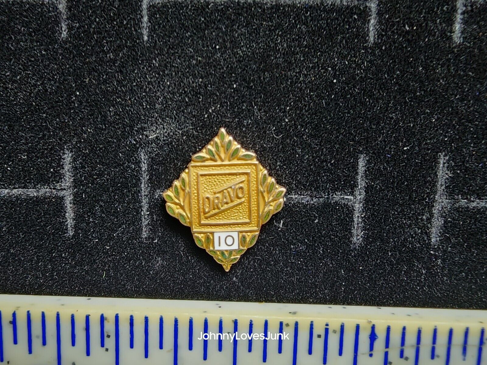 Vintage 10k Gold Dravo Service Pin  Pittsburgh PA Wilmington DE Marked/Tested+ 