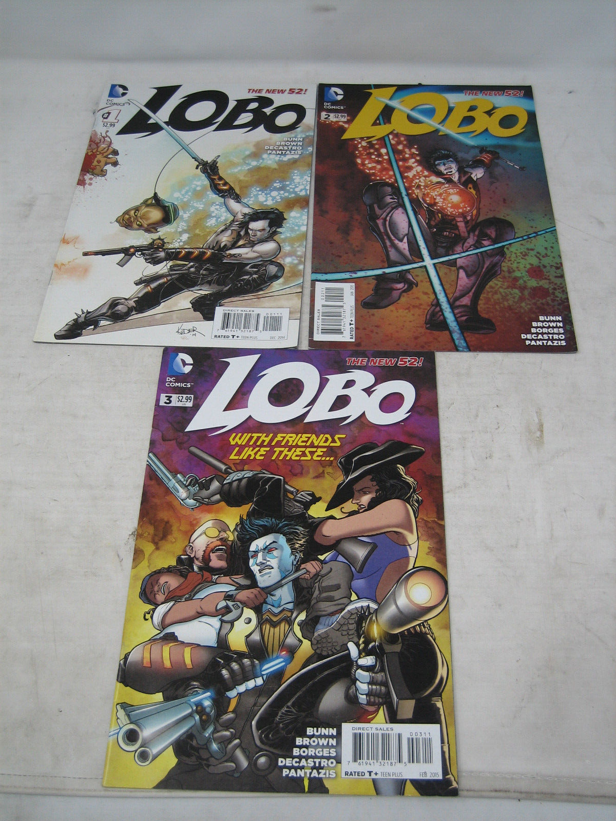LOBO COMIC BOOK LOT OF 3 DC 1 2 3 THE NEW 52