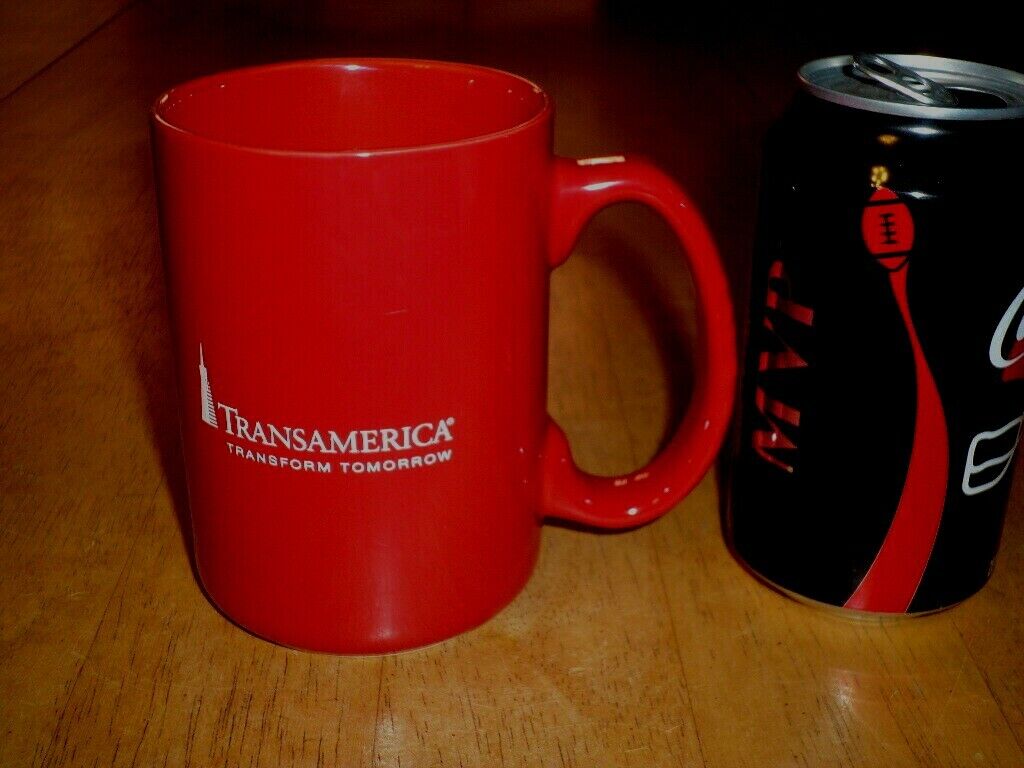 TRANSAMERICA CORPORATION INSURANCE COMPANY, JUMBO, Ceramic Coffee Cup/ Mug, VINT