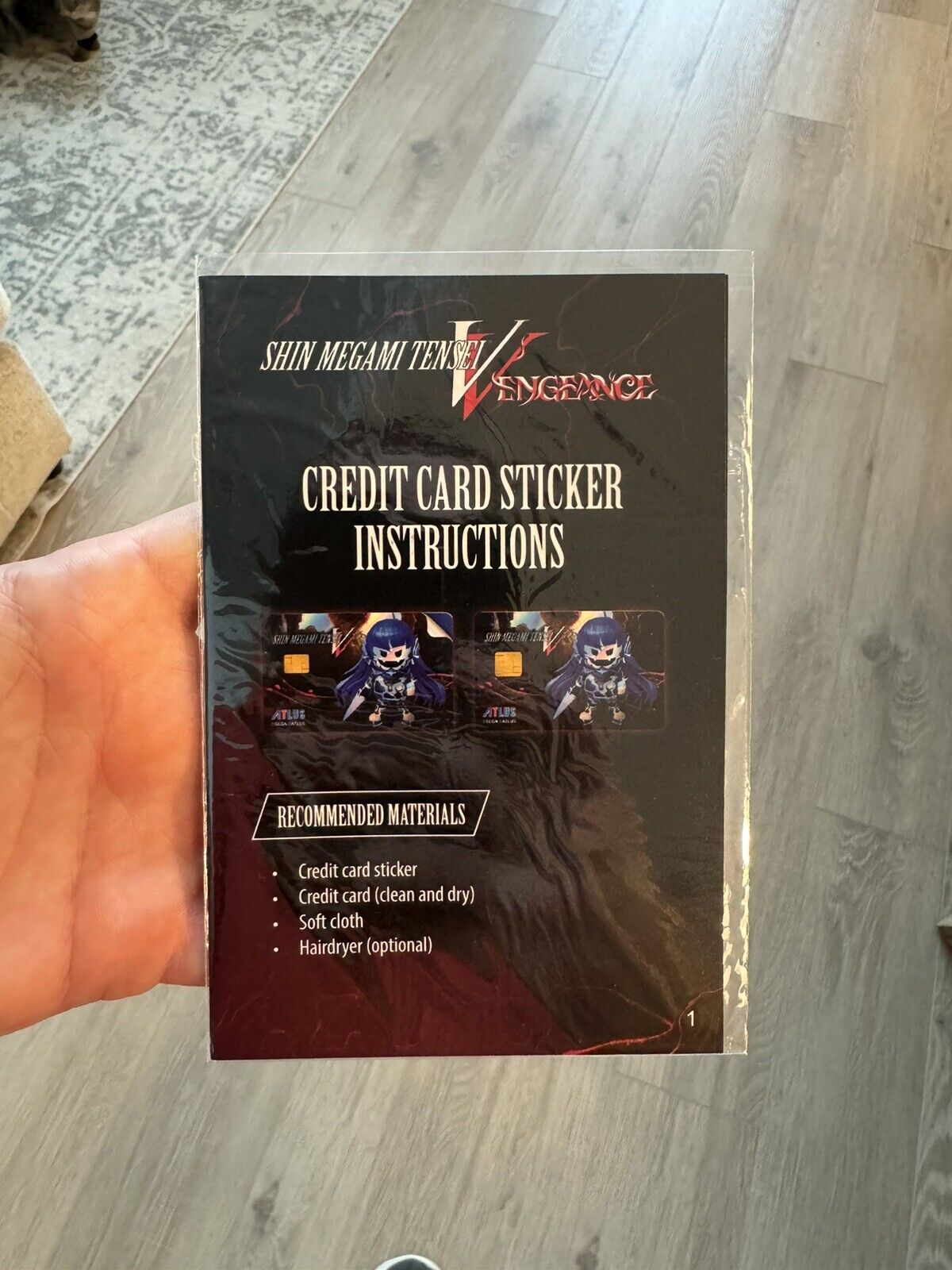 Shin Megami Tensei V Credit Card Decal | ATLUS Sega Sticker Exclusive Jack Frost