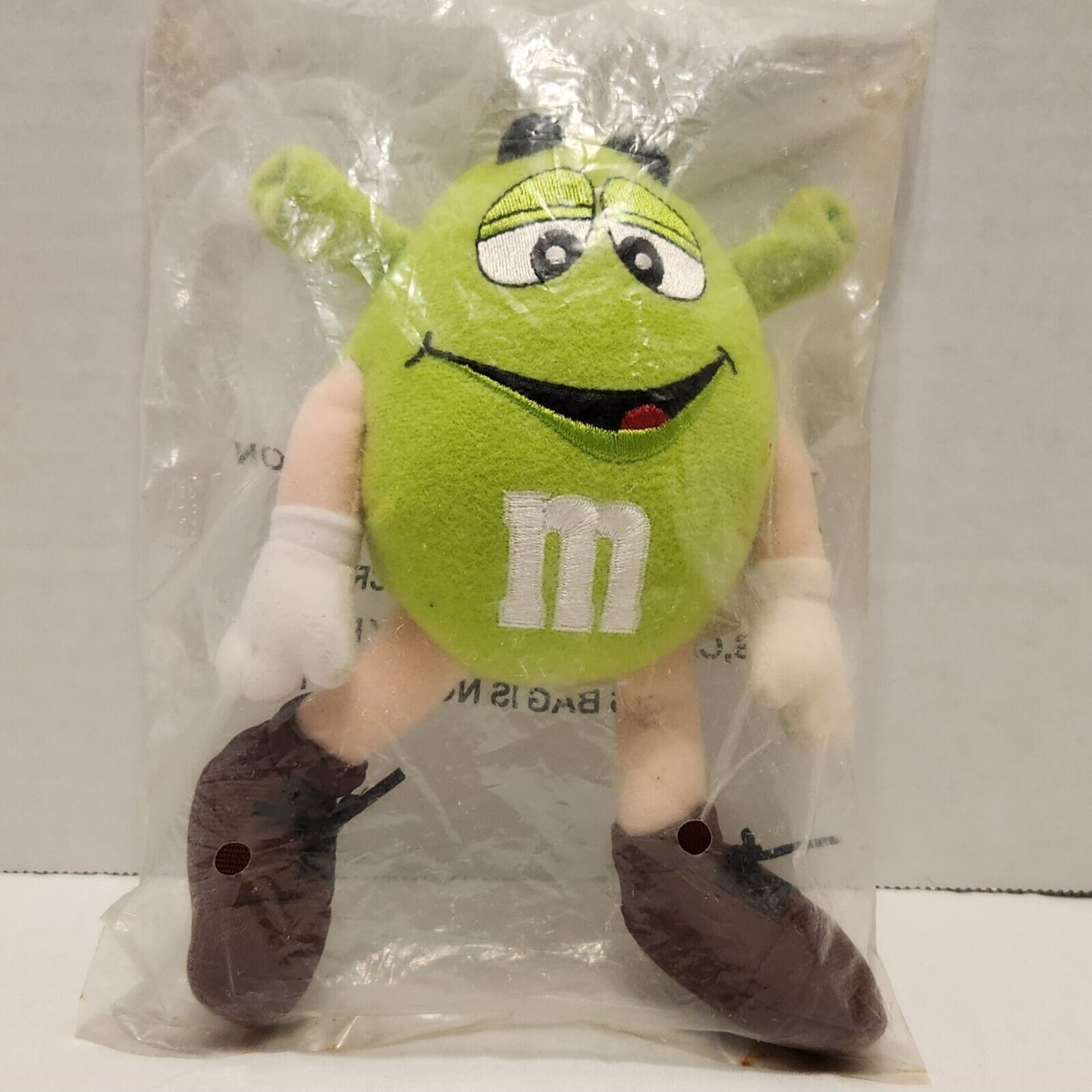 Shrek Green M&M’s Small 6 Inch 2004 Promo Plush New In Sealed Package