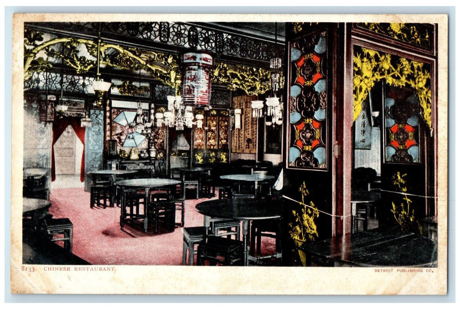 c1905 Chinese Restaurant San Francisco California CA Antique Postcard
