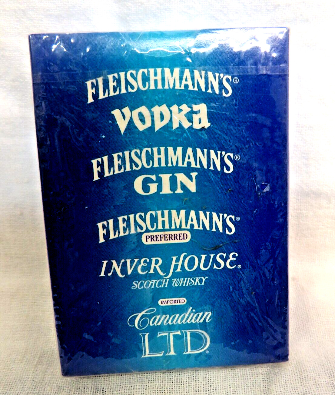 1995 Poker Size Deck Of Fleischmann\'s Vodka Gin Whisky Canadian LTD Cards Sealed
