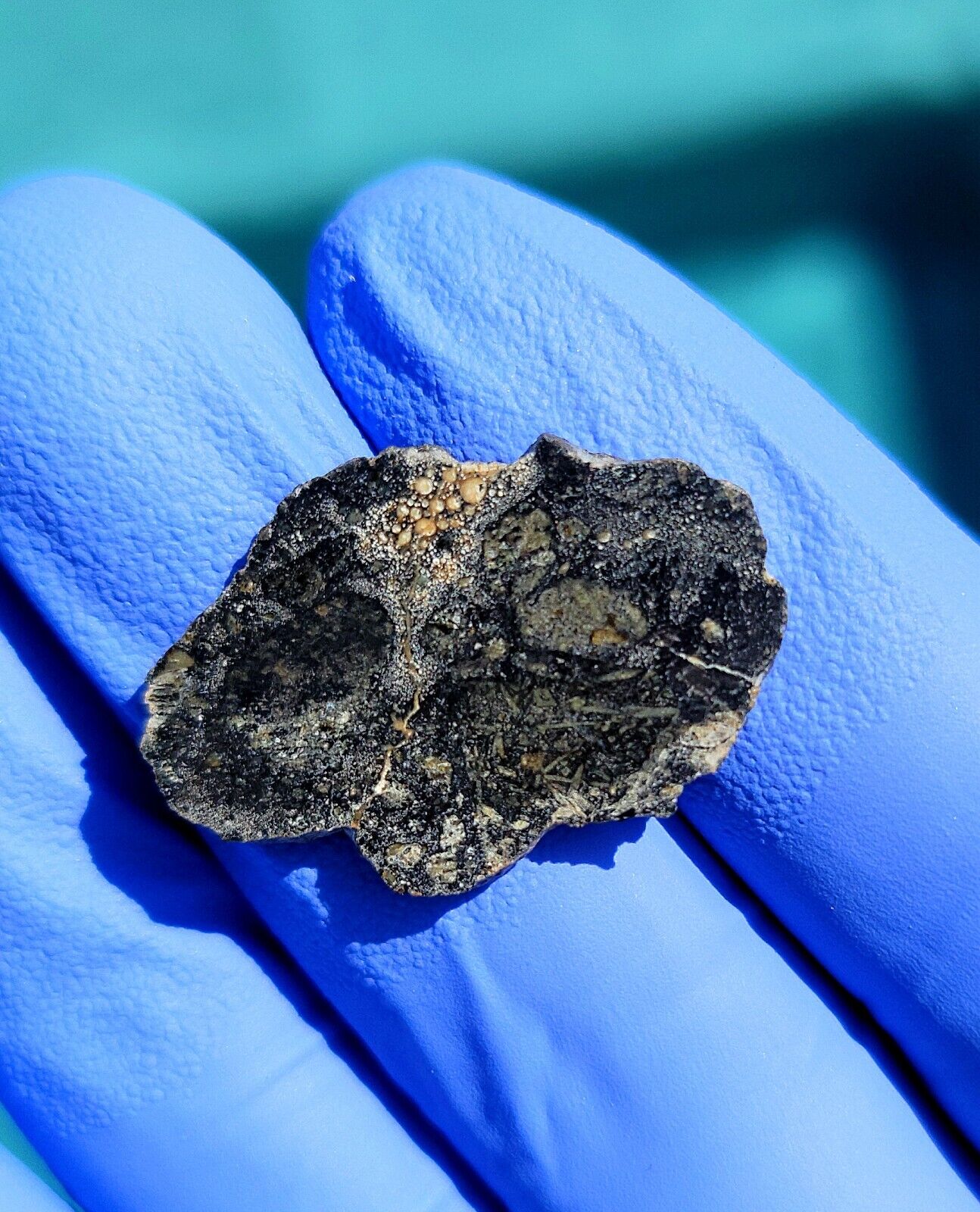 Meteorite**NWA 14741, LUNAR MARE BASALT BRECCIA**2.247 Grams, EXTREMELY RARE