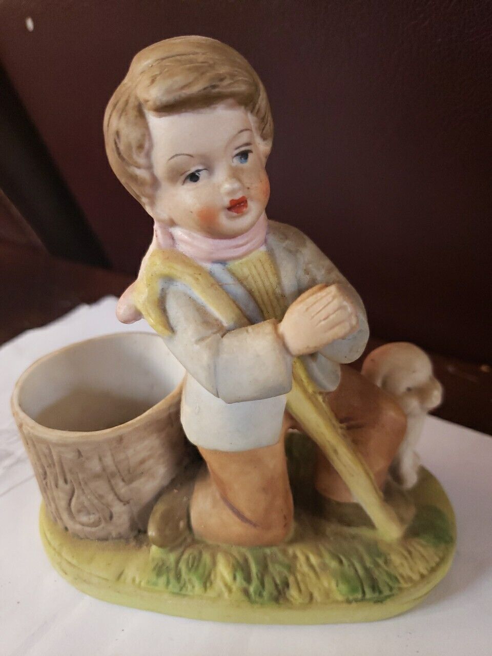 **Vintage 1979 Bisque Child Praying Figurine. Holiday/ Collectable Figurine. **