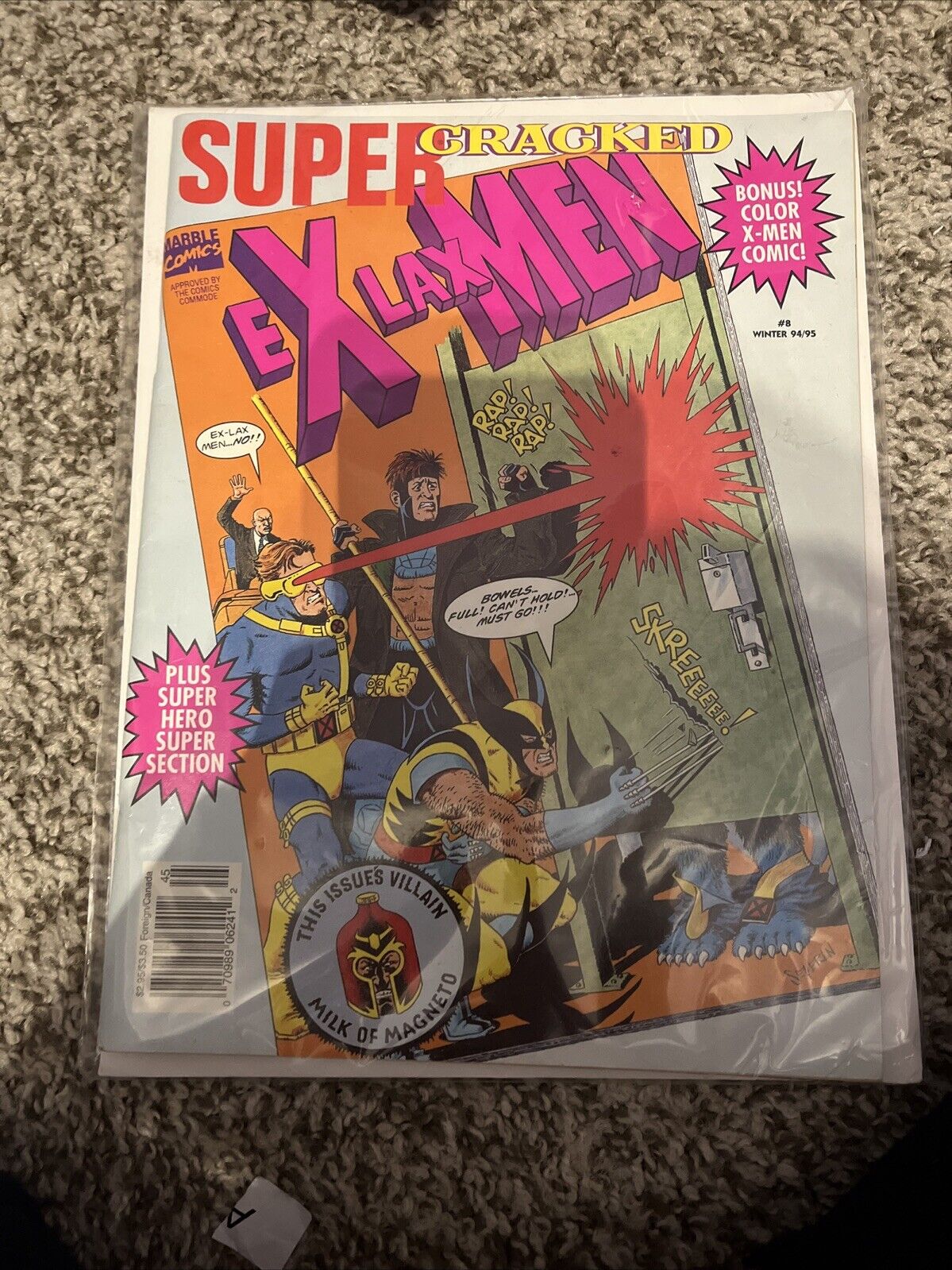 Super Cracked  # 8 Winter 1994/1995 EX Lax Men Stan Leak Fall of Rogue