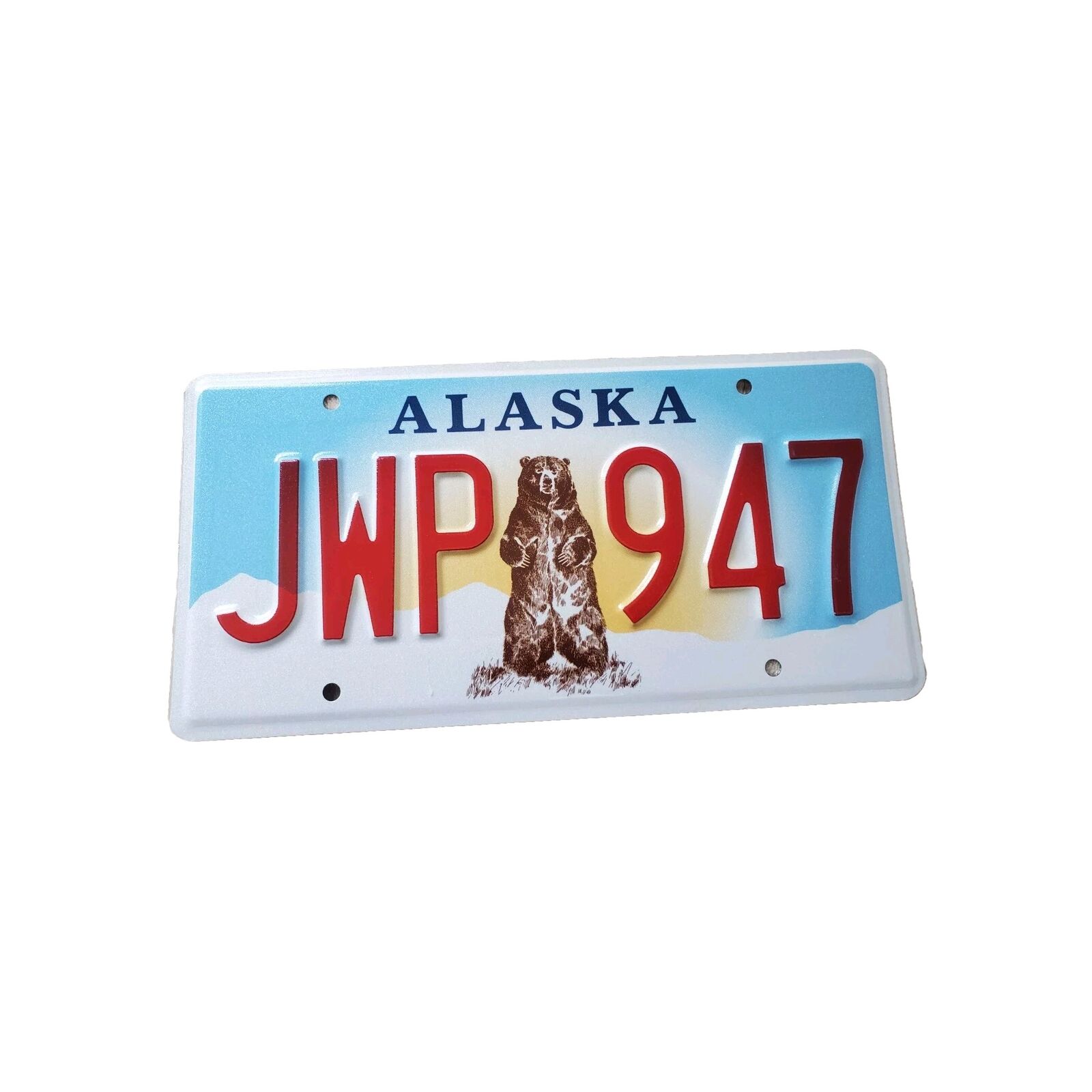Alaska Standing Bear License Plate #JWP947  Expired 3 Years    BUY NOW $9.99