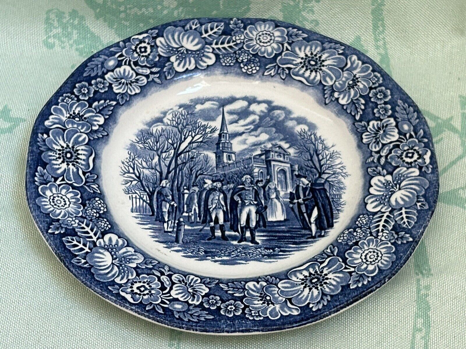 Liberty Blue Ironstone Small Vintage Plate
