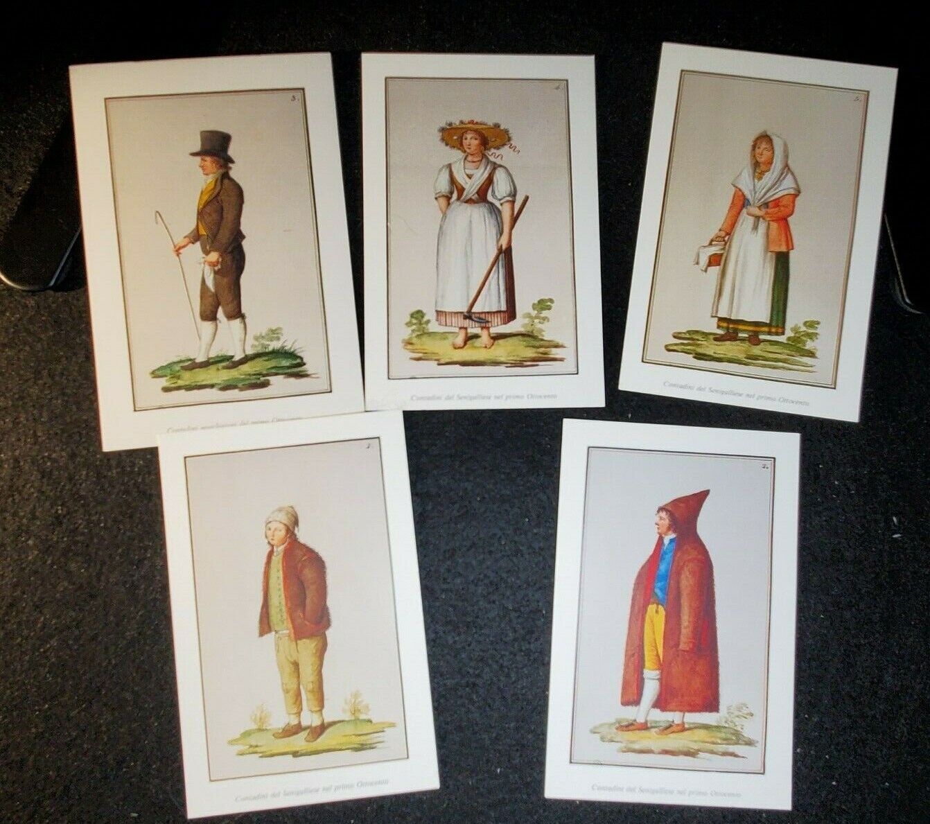 Costumi Marchigiani Postcards - set of 5 - Costumes Senigallia (Italy)