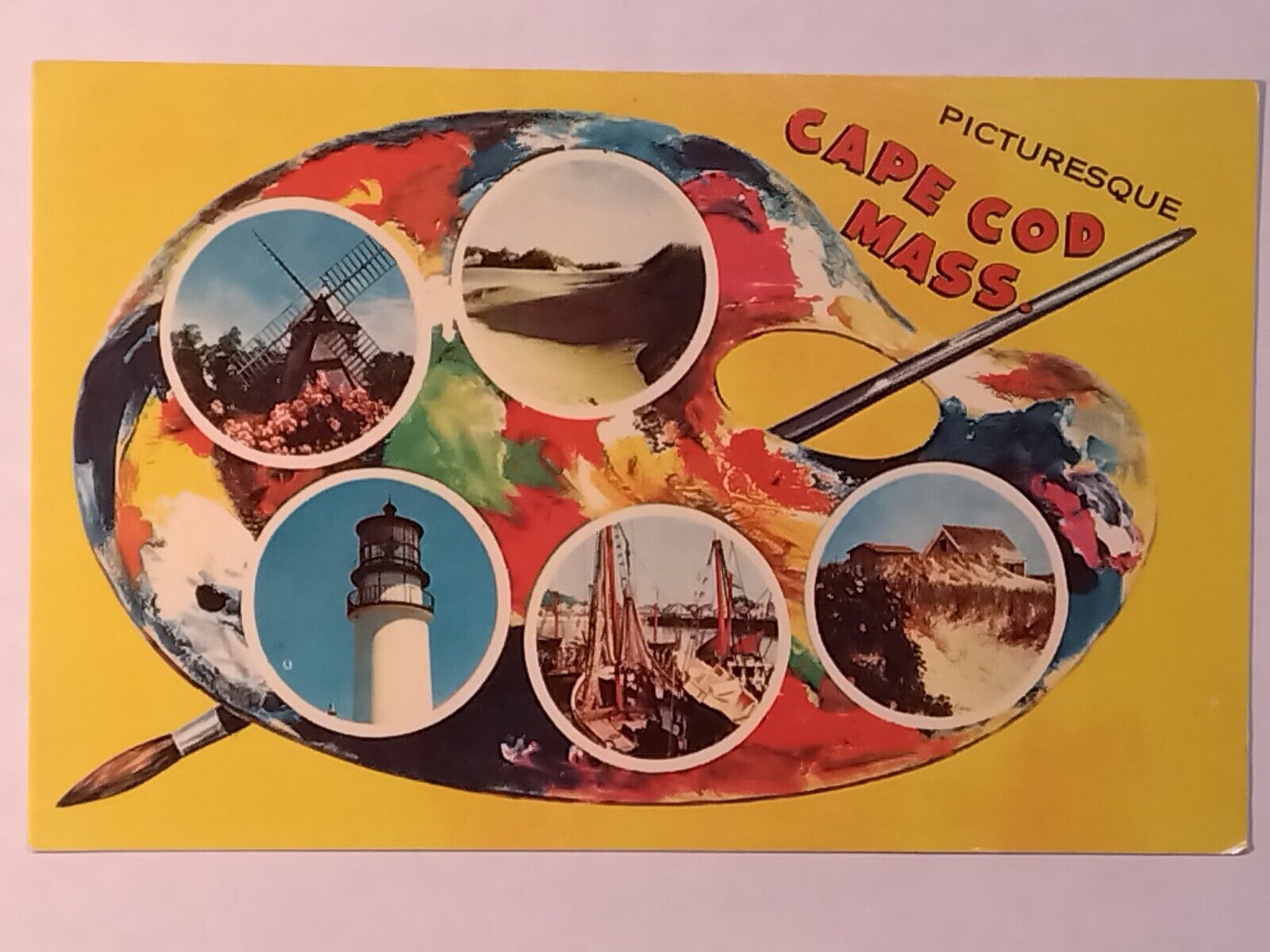 Picturesque Cape Cod Massachusetts Greetings Postcard
