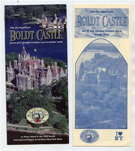 Magnificent Boldt Castle Brochures I Love New York Heart of Thousand Islands 