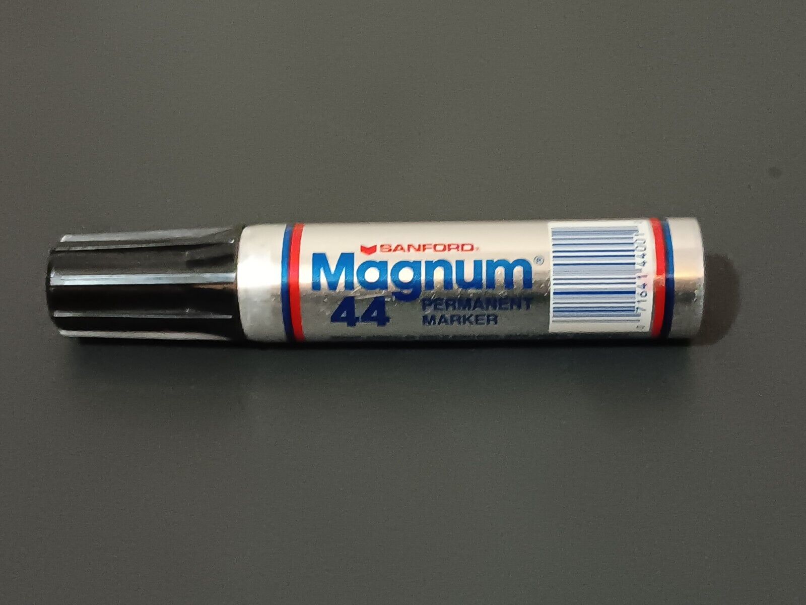 Vintage SANFORD Magnum 44 Permanent Marker, Black Ink, Tested. Works. 