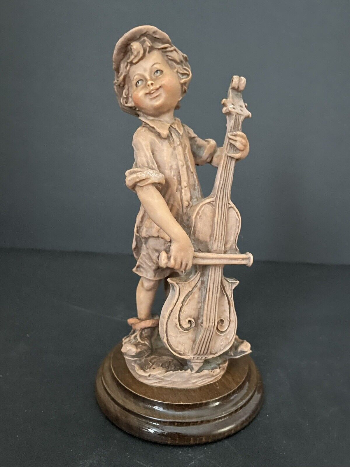 Vintage Giuseppe Armani Copidimonte Boy Cello Player