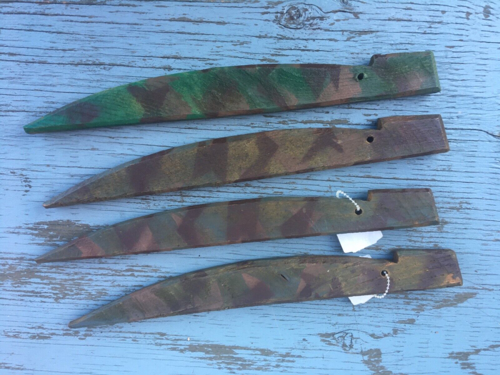 WWII French Army Camouflaged Tent Stakes Sardines