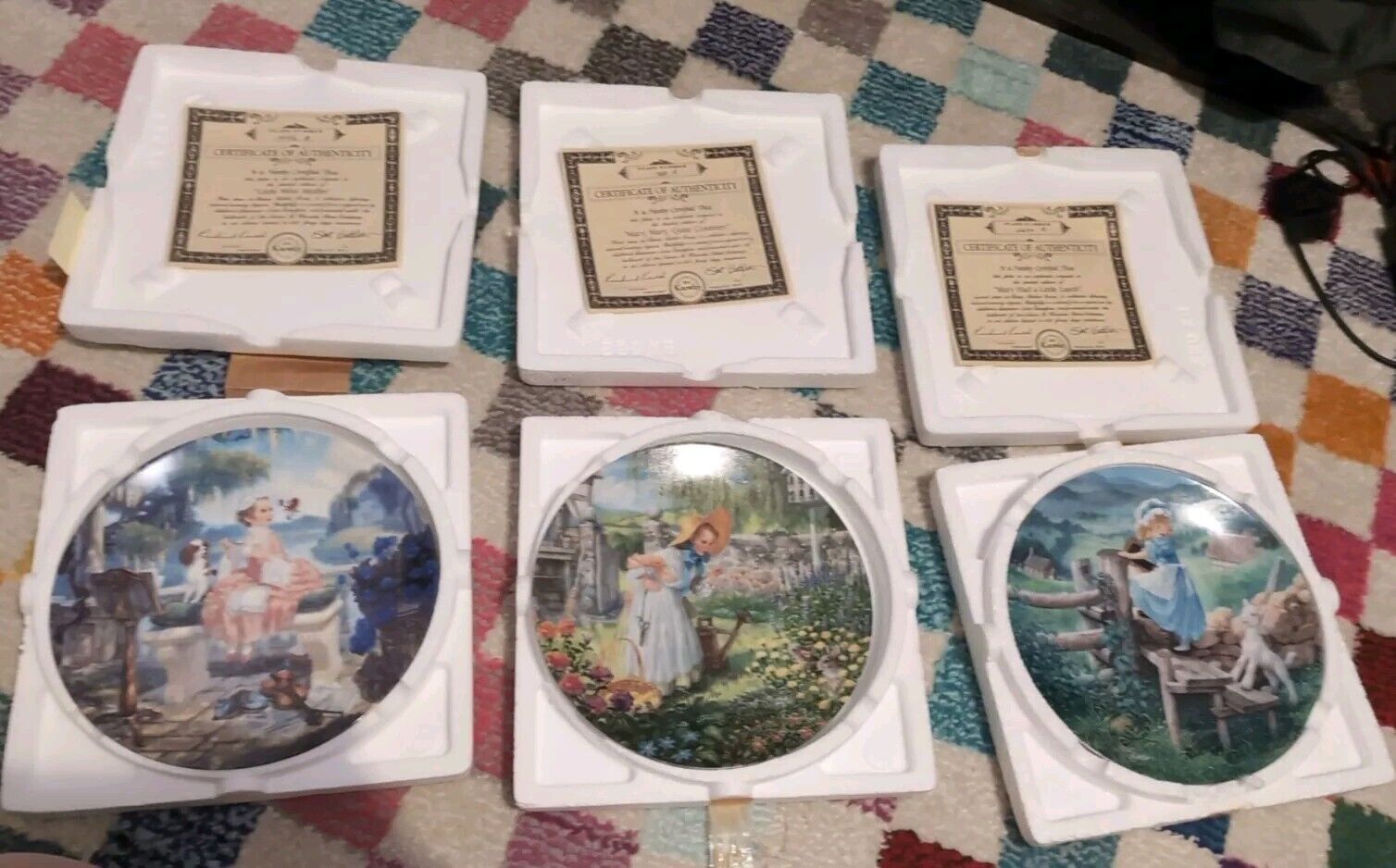 Scott Gustafson Classic Mother Goose Series Collector Plates SET/3 