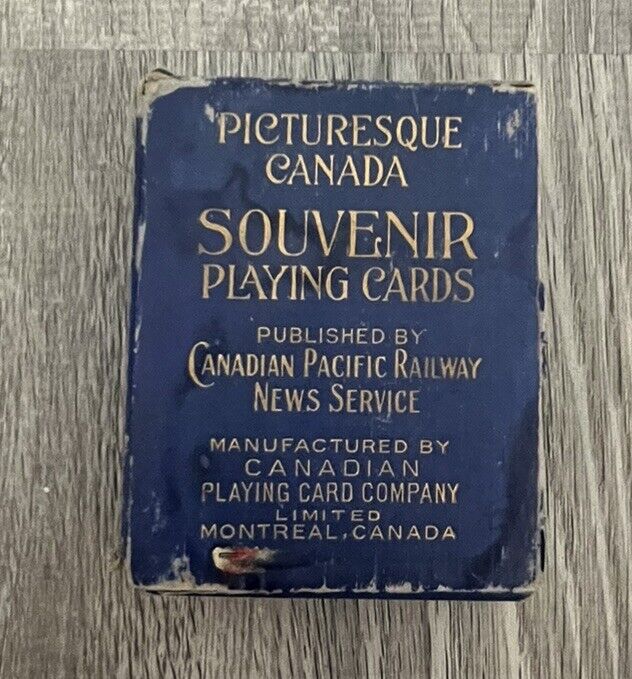 vintage Canadian Pacific Railway Picturesque Canada Souvenir Playing Cards
