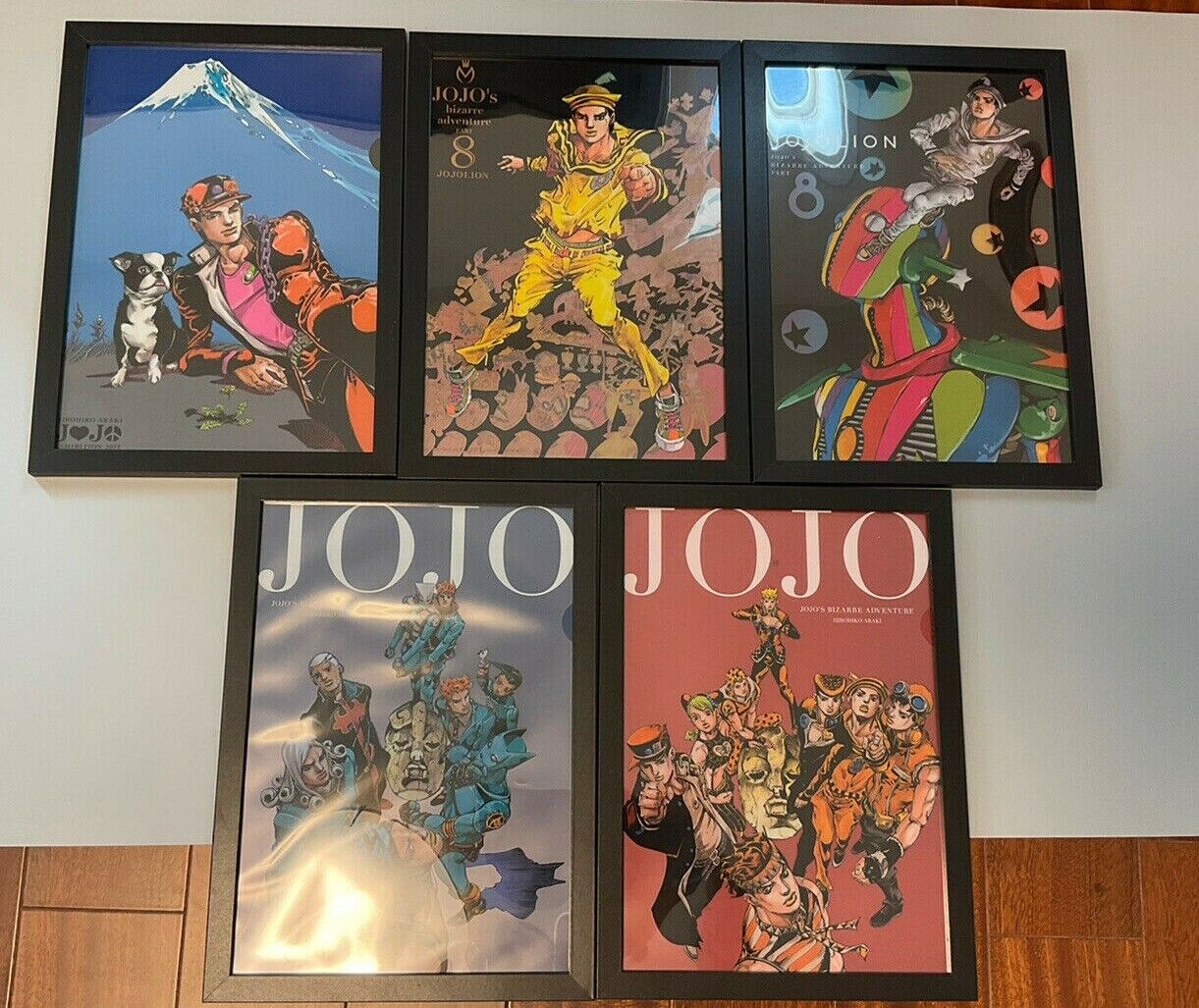 JoJo's Bizarre Adventure JOJO Exhibition Araki poster framed art files Jojolion