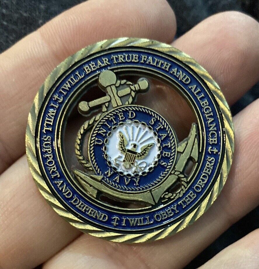 - US Navy Challenge Coin United States 🇺🇸 Navy Values Coin