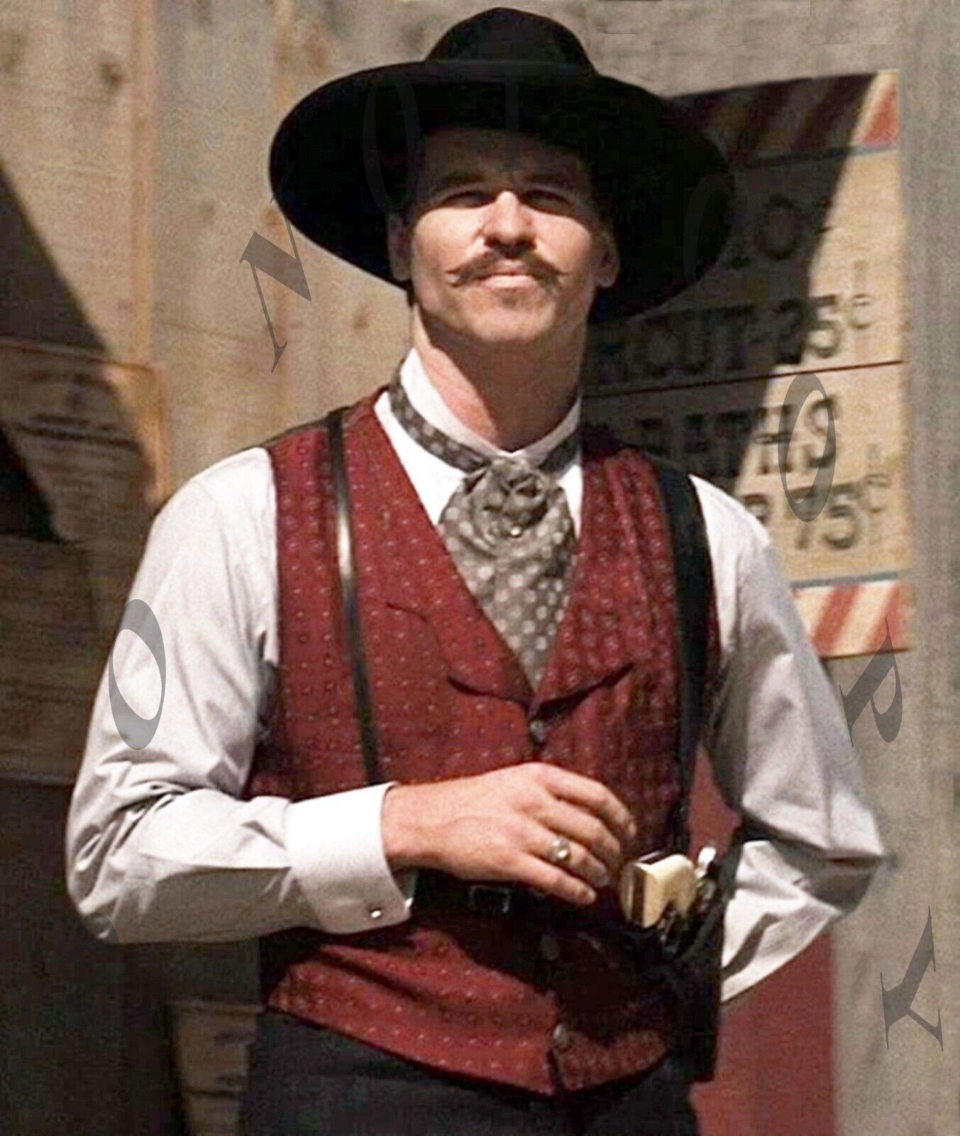 ANTIQUE REPRODUCTION 8X10 PHOTO MOVIE TOMBSTONE VAL KILMER AS DOC HOLIDAY # 4