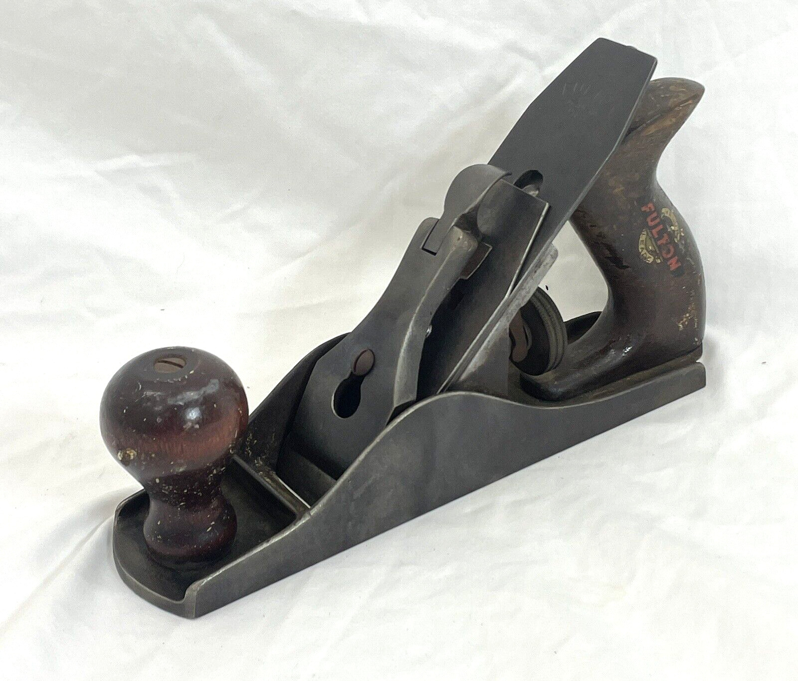 ANTIQUE FULTON WOOD PLANE MADE IN USA 9 1/4\