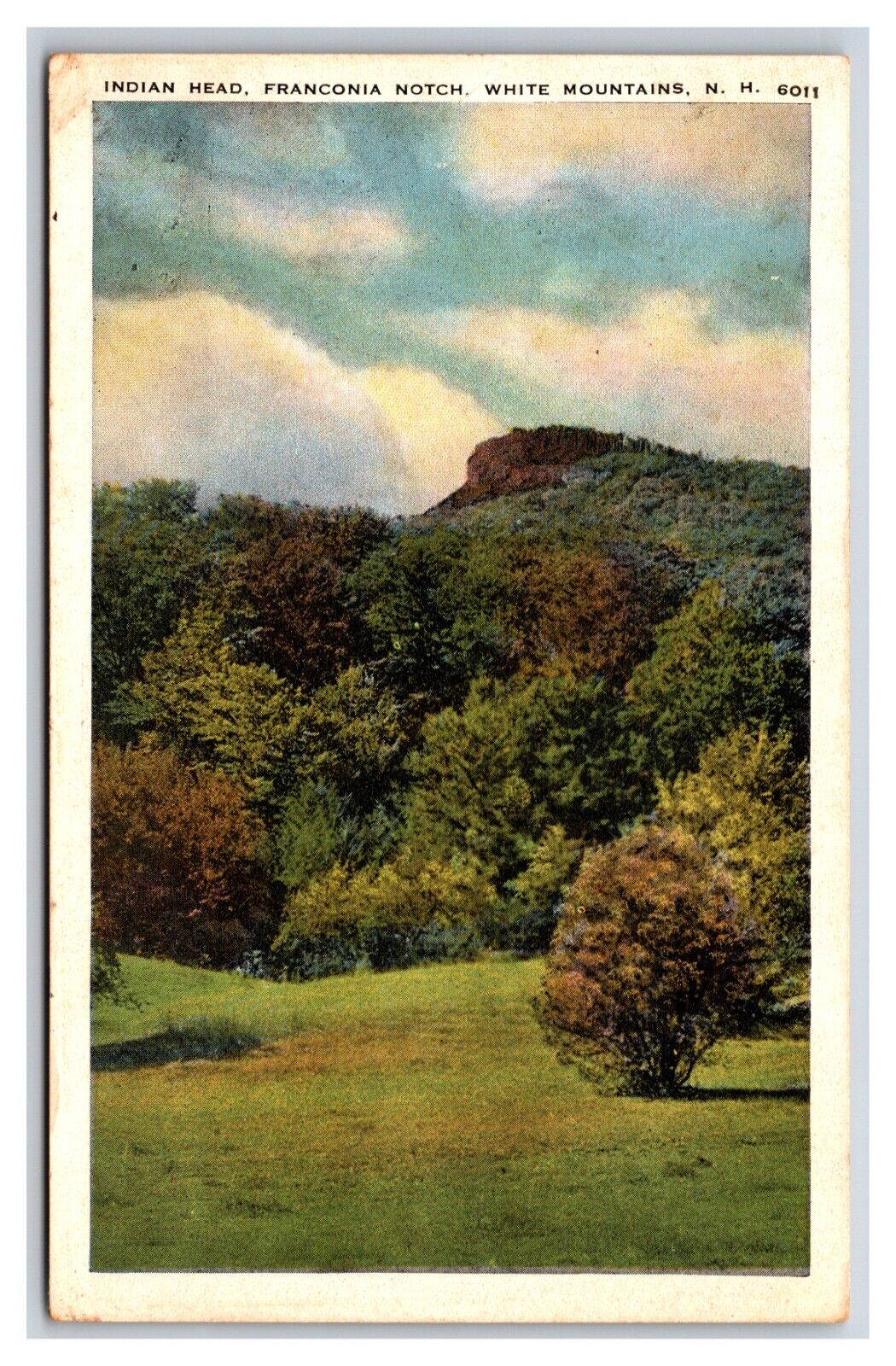 Indian Head Franconia Notch NH New Hampshire WB Postcard Y9
