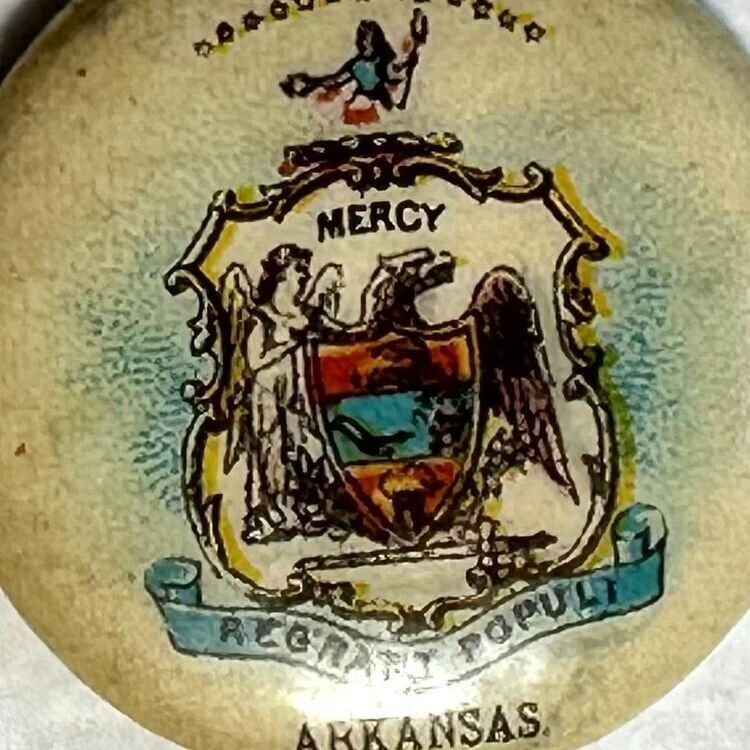 1889 ARKANSAS State Seal Sweet Caporal 7/8\