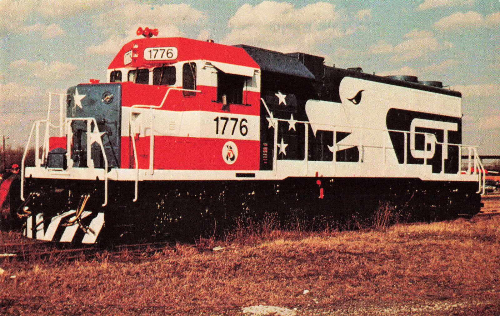 Postcard Grand Trunk Western Railroad 1776 Locomotive GP-38 2,000 HP