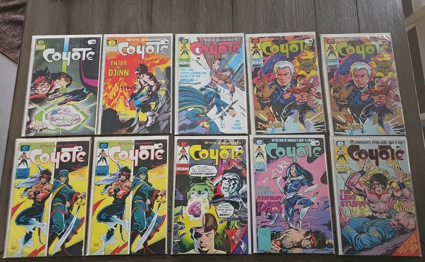 Epic Comics Coyote Lot 1984 1985 # 2 3 4 6 6 7 7 8 10 15