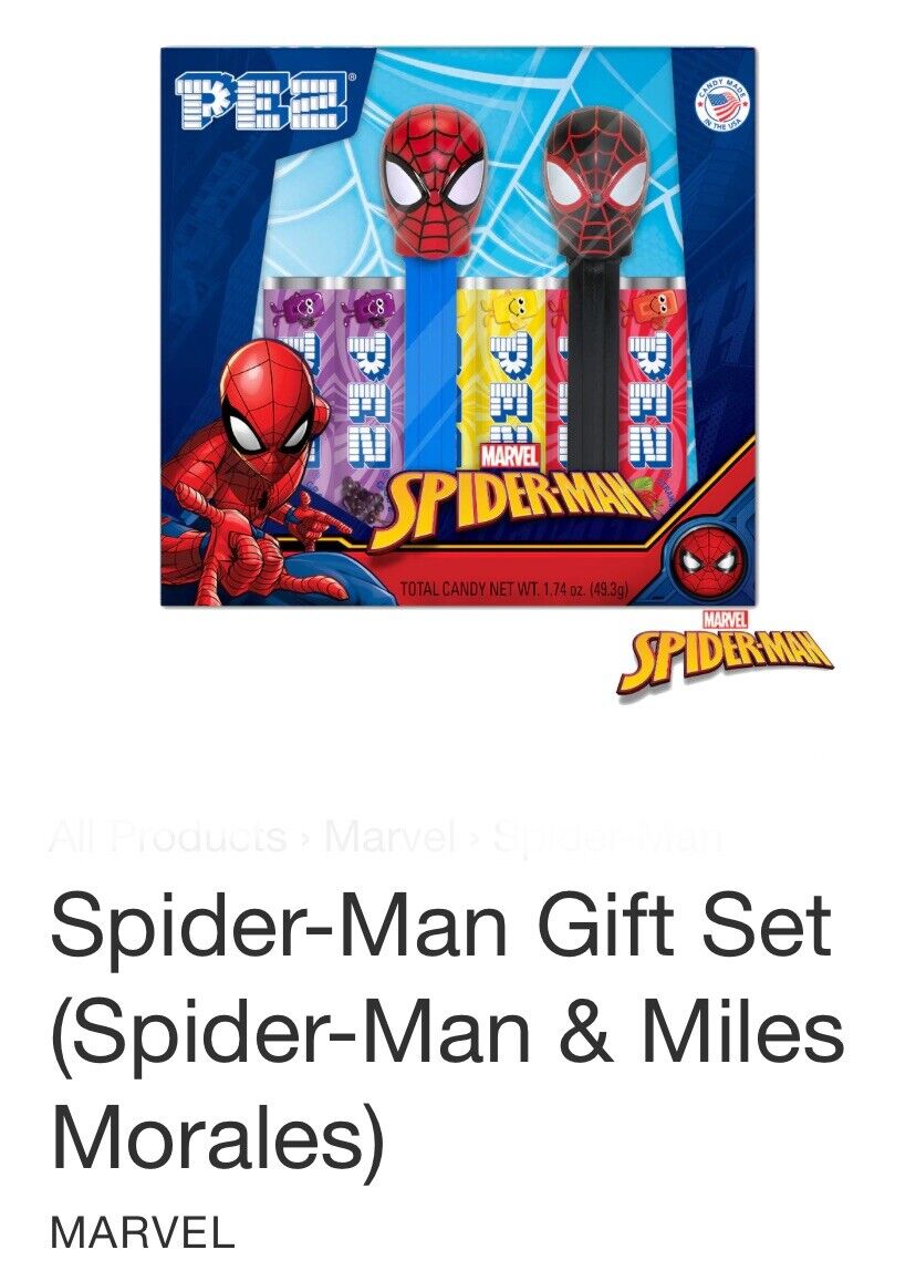 NEW PEZ MARVEL Spider-Man & Miles Morales Gift Box Set Read Description