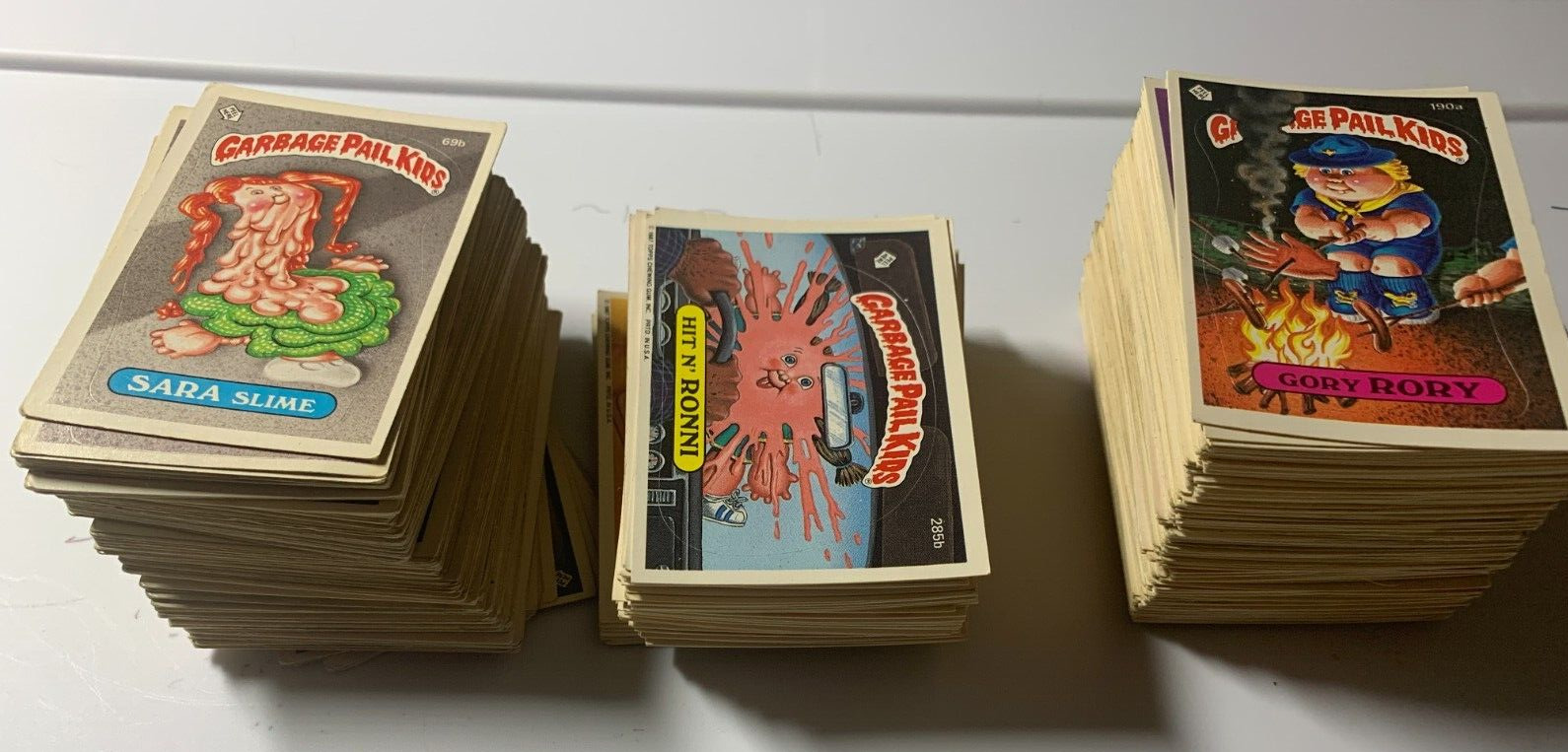 1986-1987 Garbage Pail Kids Lot of 6 Random Sticker Cards. See Desc. for Details