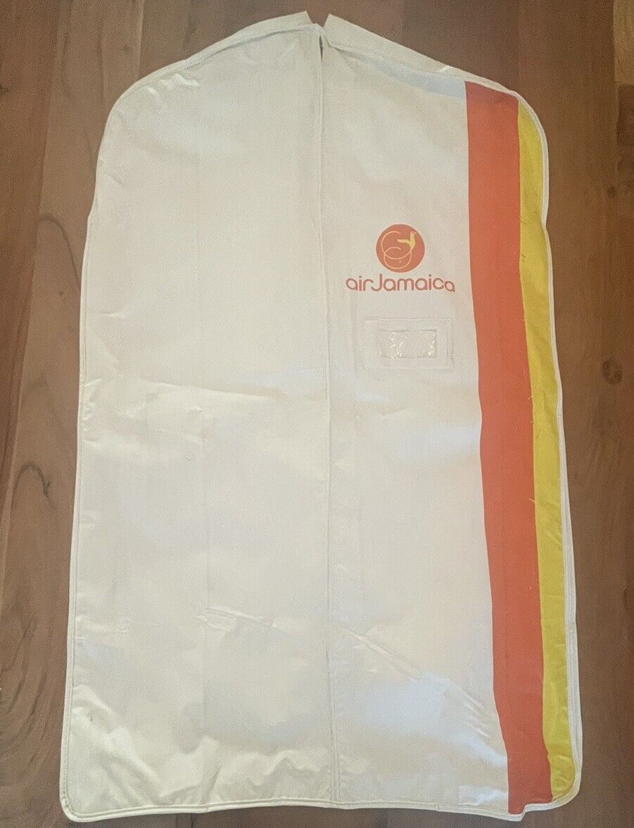 Vintage 1970s Air Jamaica Suit Cover - Very Rare Collectible