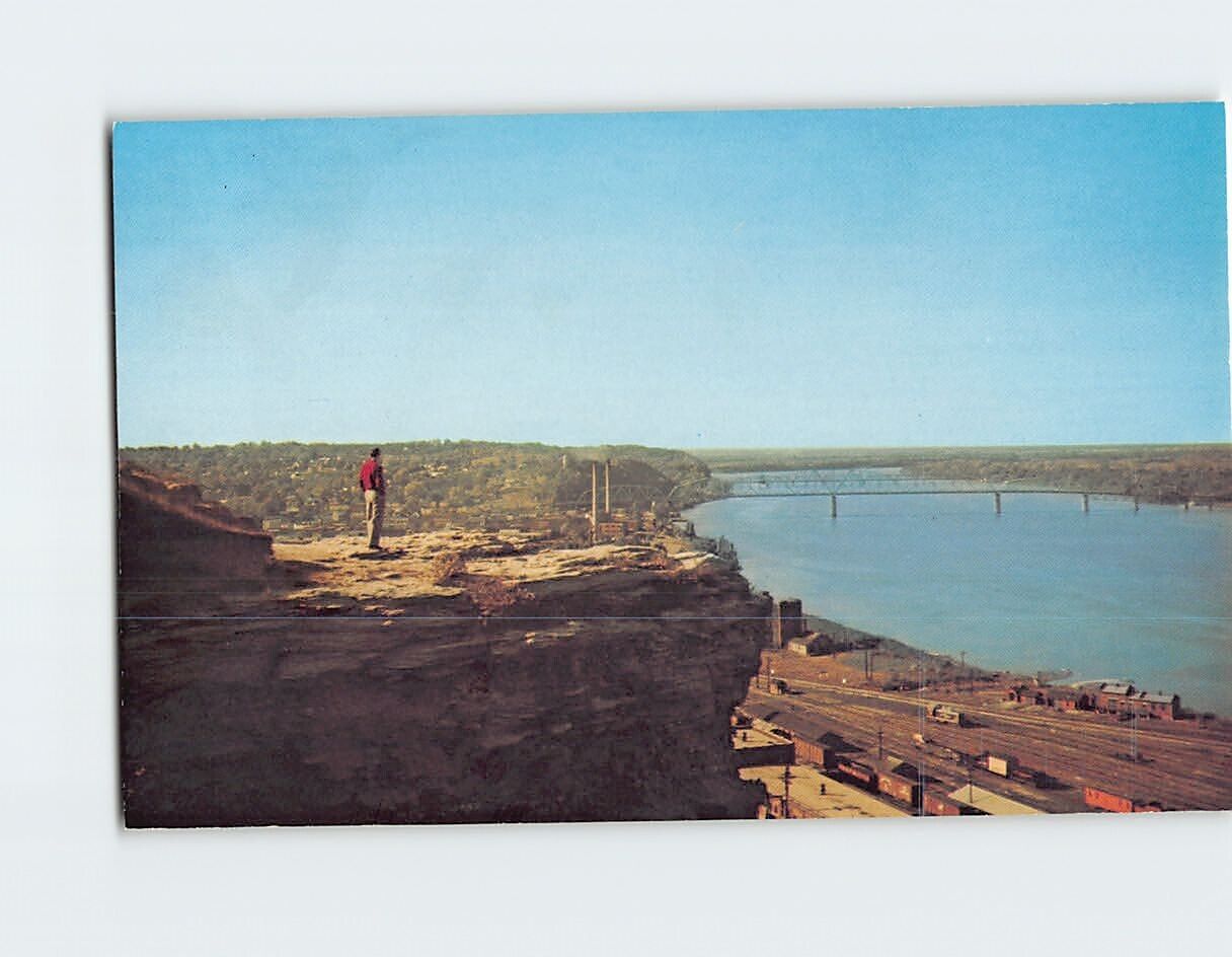 Postcard Lover\'s Leap Cardiff Hill Hannibal Missouri USA North America