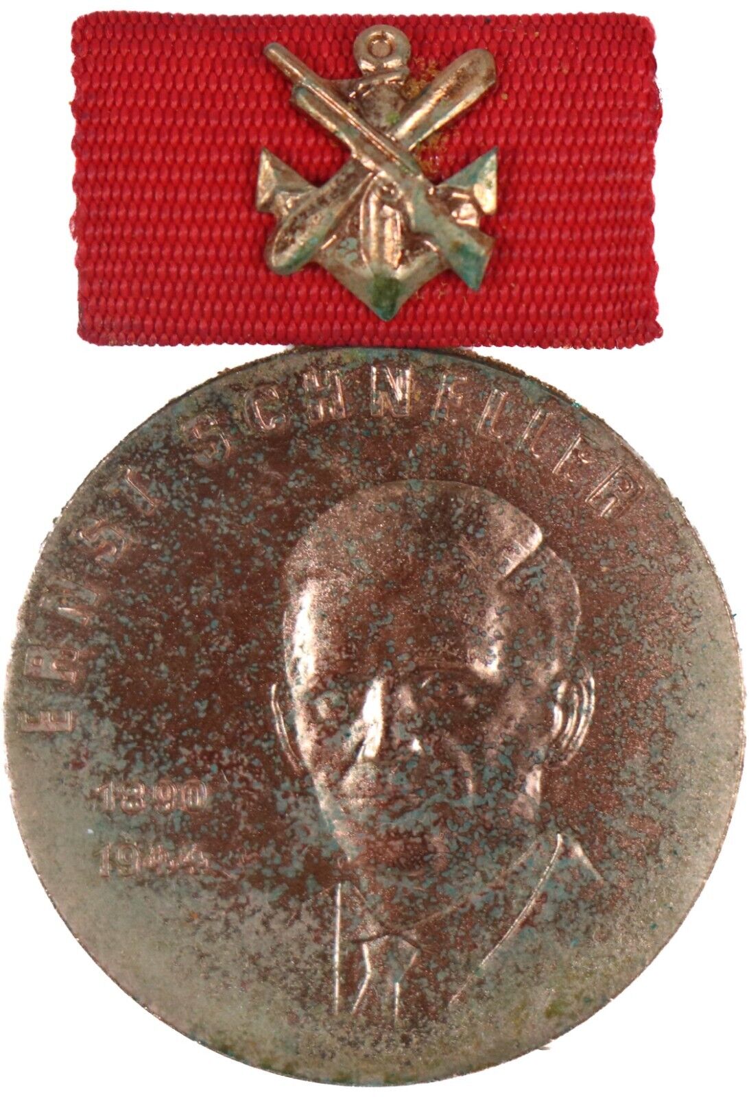 East German Army GST Bronze Ernst Schneller Medal Award NVA DDR Military