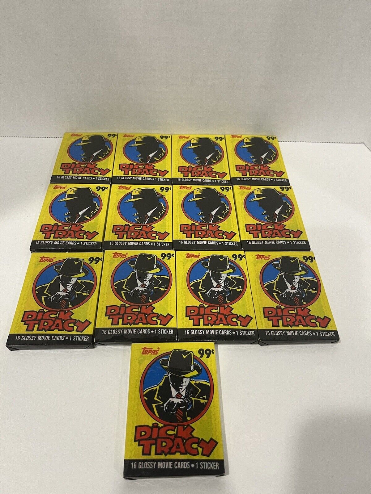 Vintage 1990 TOPPS Dick Tracy Trading Cards 13 Packs of  Factory Sealed Cards