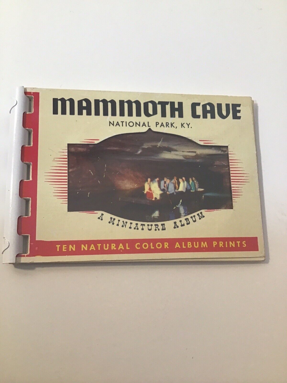 Vintage 1950s Mammoth Cave Kentucky Souvenir Photo Booklet National Park KY