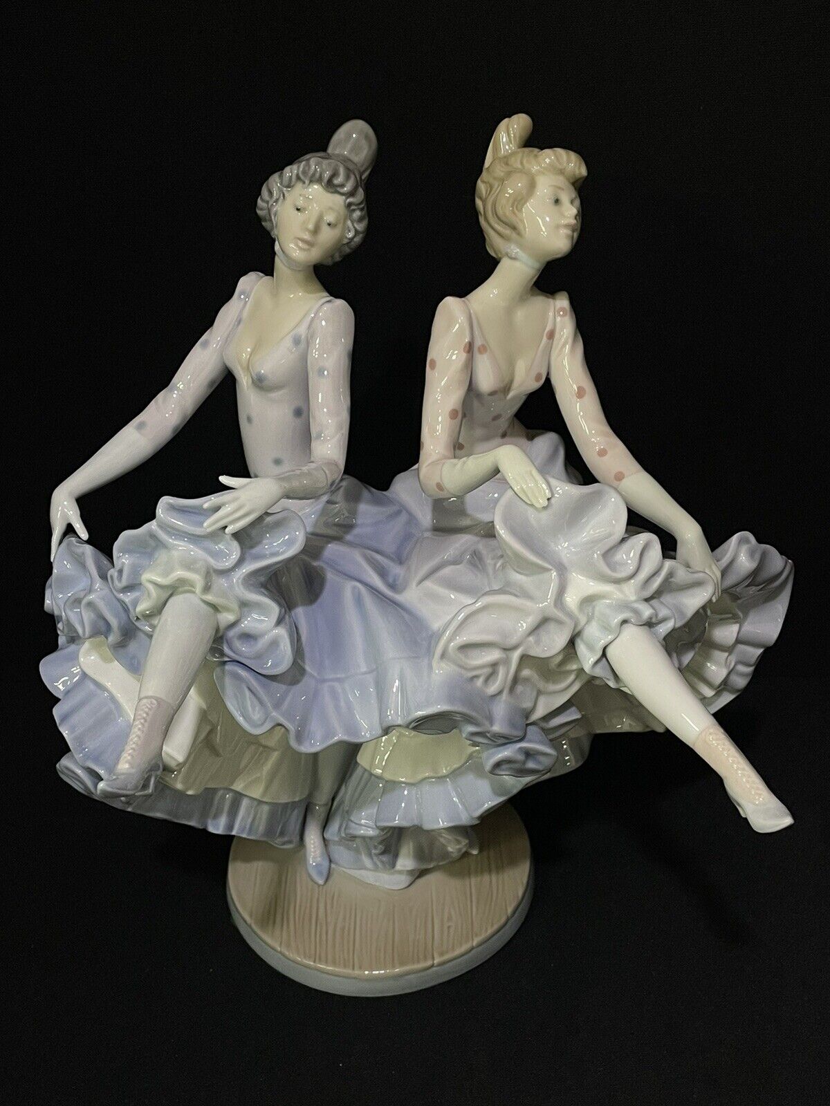 Lladro 5370 Can Can Dancers Dancing Girls Porcelain Figurine w/ Box