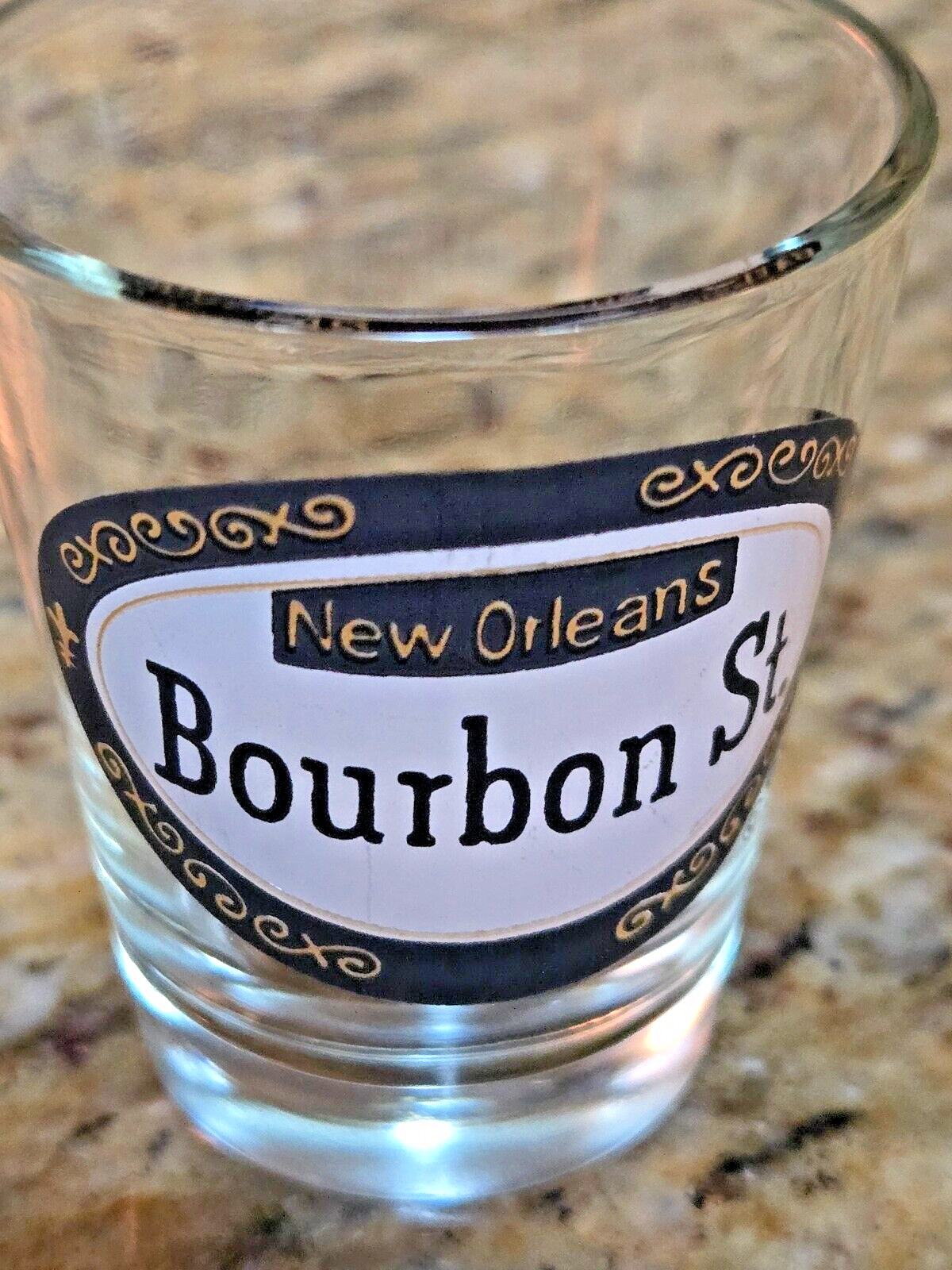 Vintage Collector\'s - Bourbon Street  -  New Orleans - Shot Glass - NEW