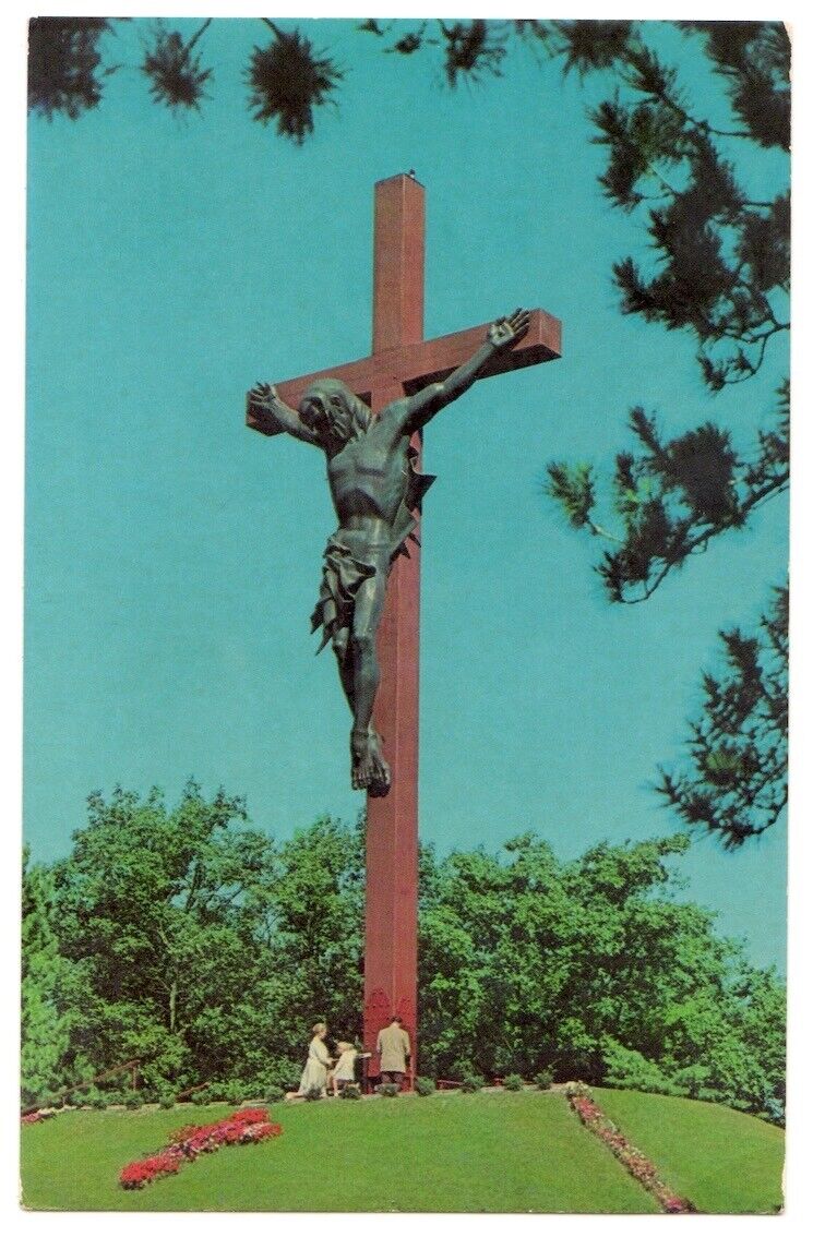 Indian River Michigan c1955 Catholic Shrine, Crucifix, Marshall M. Fredericks
