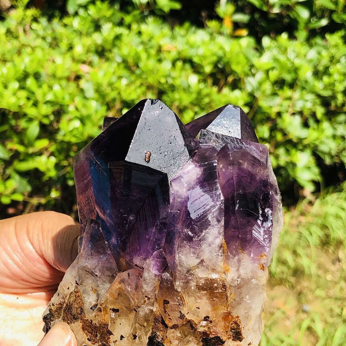 880G Natural Amethyst Cluster Purple Quartz Crystal Rare Mineral Specimen 630