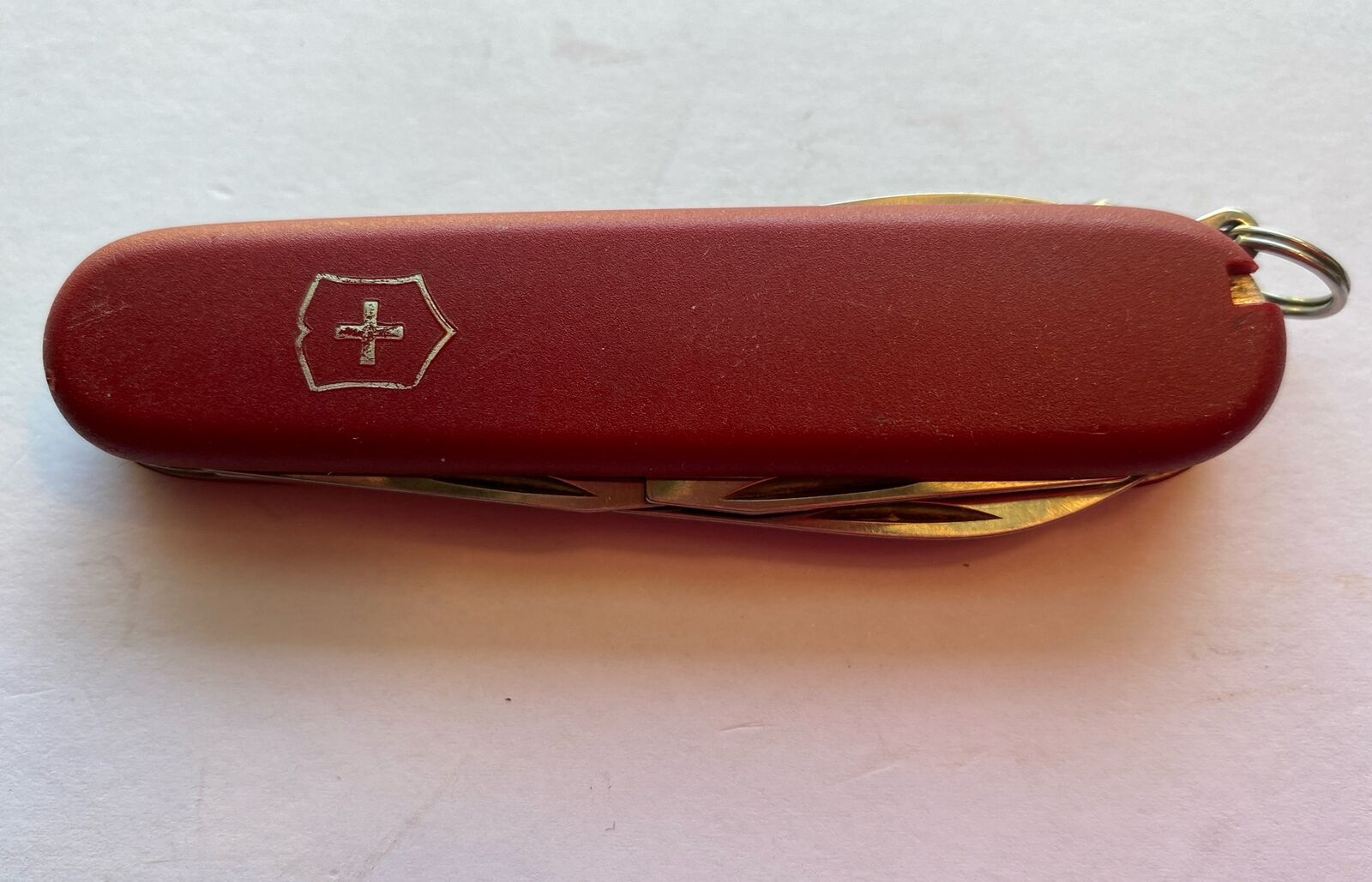 Vintage Red Victorinox Swiss Army Knife Officer Suisse