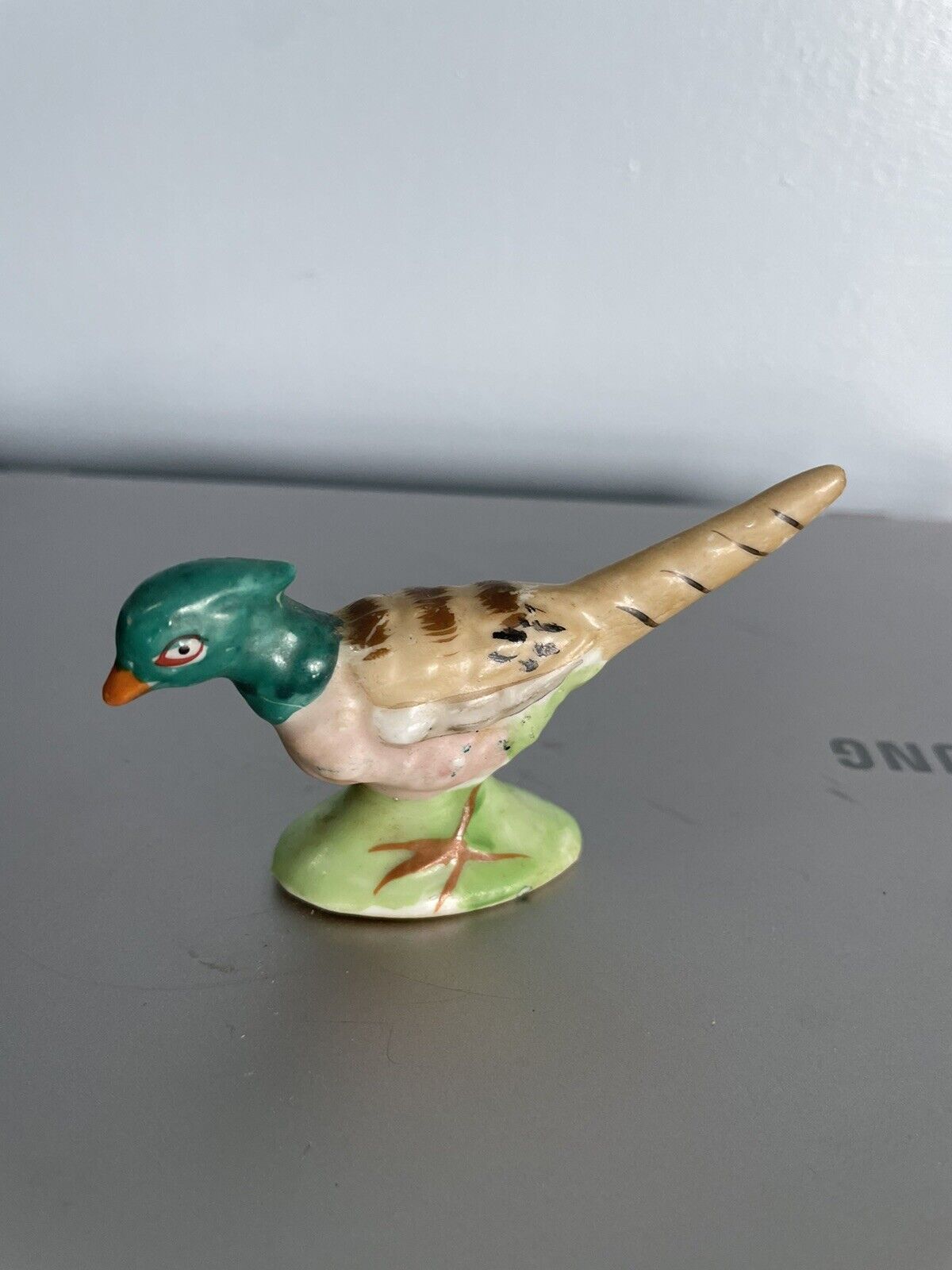 Vintage Porcelain Pheasant Figurine Made In Occupied Japan
