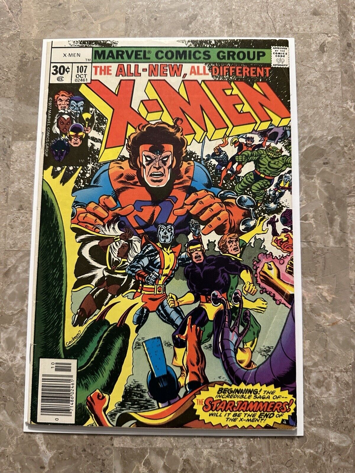 X-Men #107 FN (1977 Marvel Comics) - Solid Copy